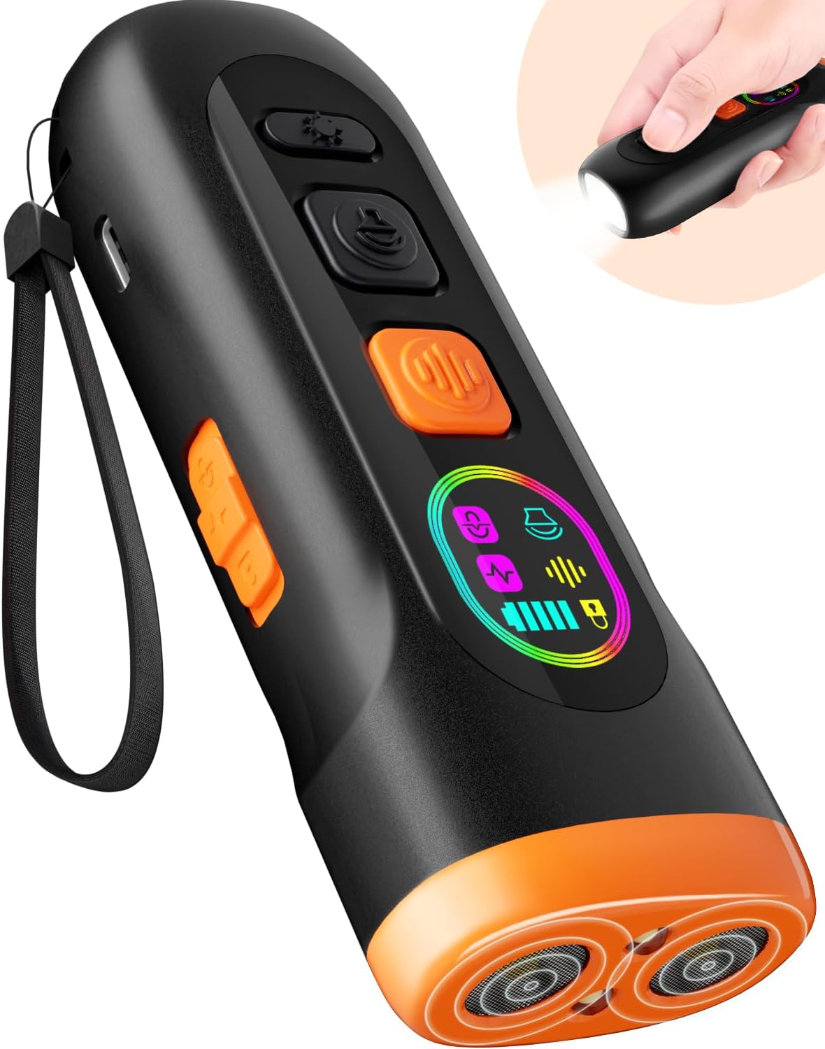 Dog Bark Deterrent Devices, Anti Barking Device for Dogs Barking Silencer Dog Wh...