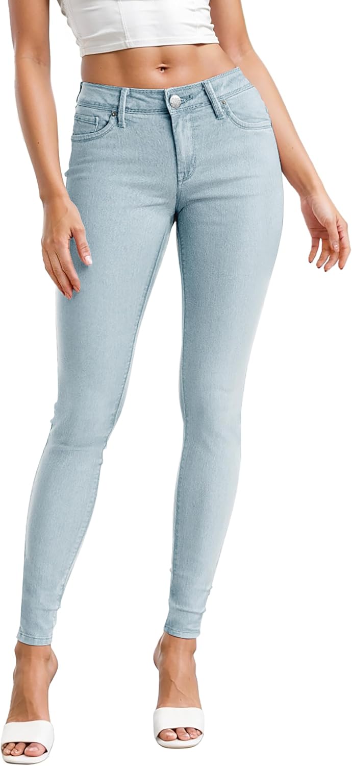 Hybrid & Company Women's Denim Jeans 30" Inseam 13 Bleach