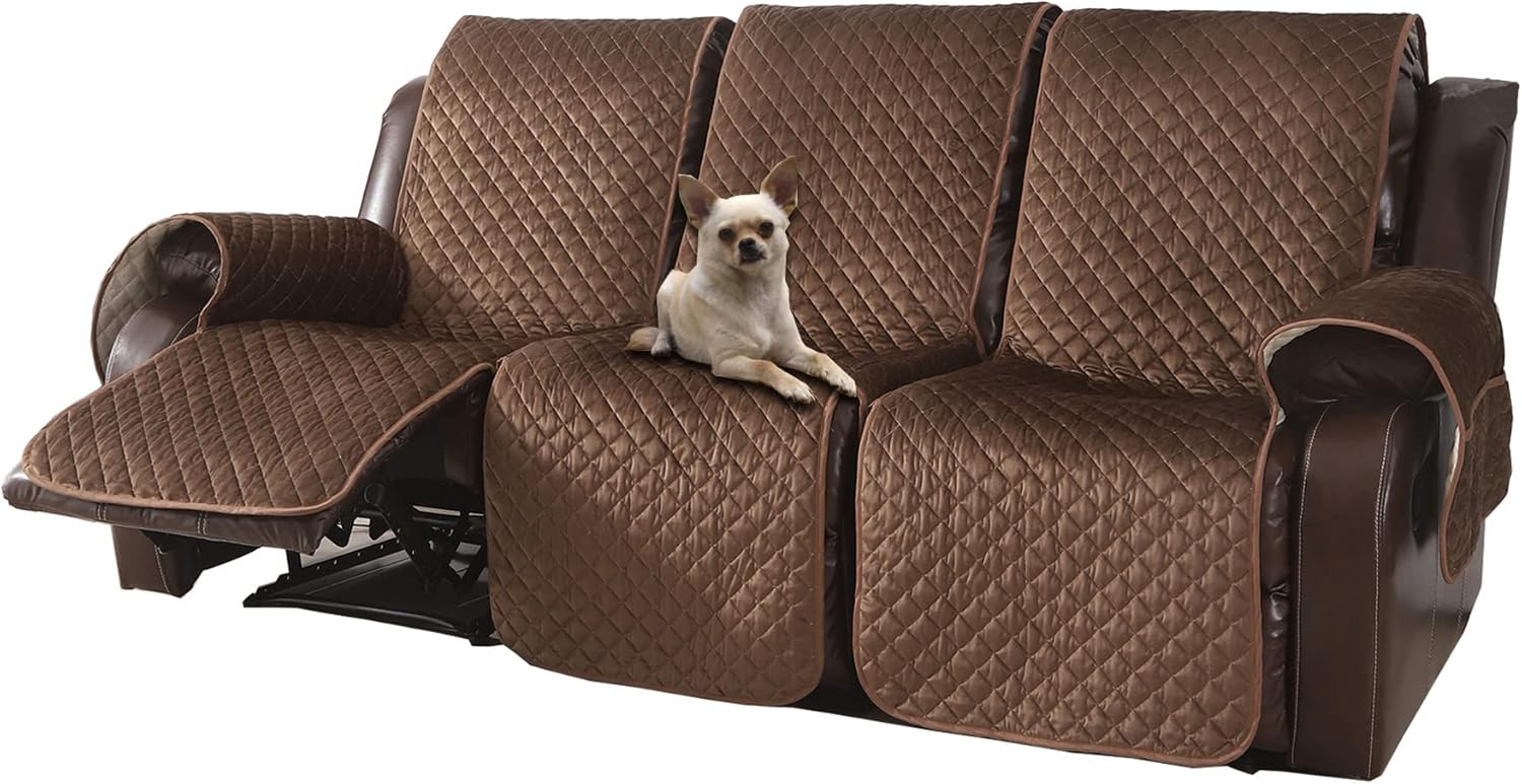 LUFEIJIASHI Non Slip Recliner Sofa Covers,Velvet Waterproof Recliner Couch Cover...