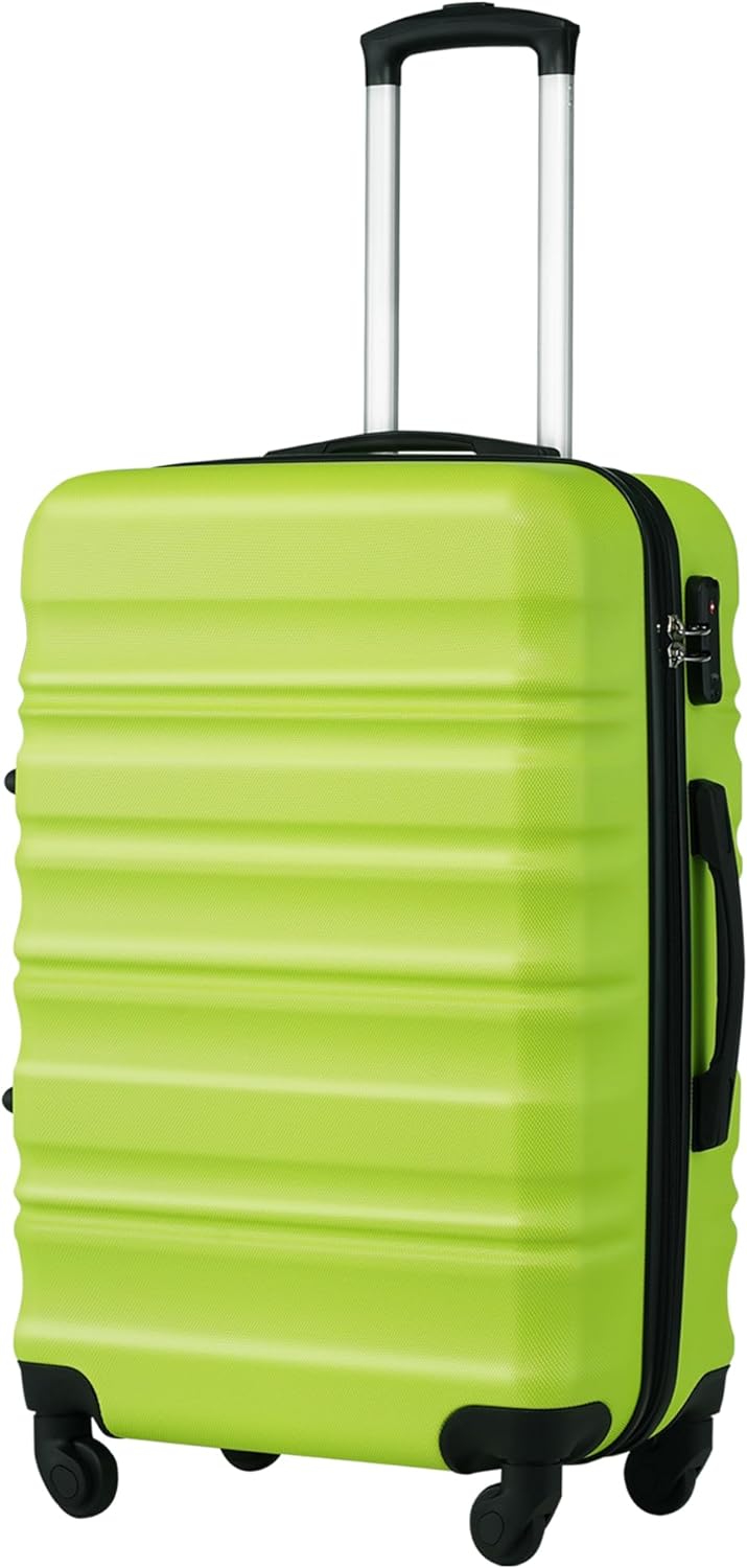 COOLIFE Suitcase Trolley Carry On Hand Cabin Luggage Hard Shell Travel Bag Light...