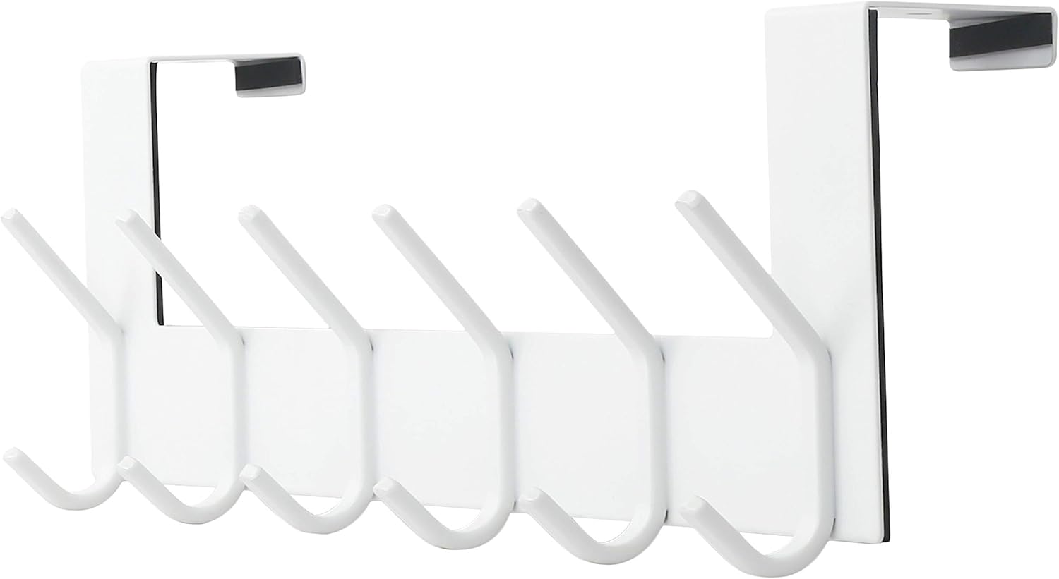 SKOLOO Over The Door Hook White, Door Coat Rack for Entryway, Over Door Towel Ho...