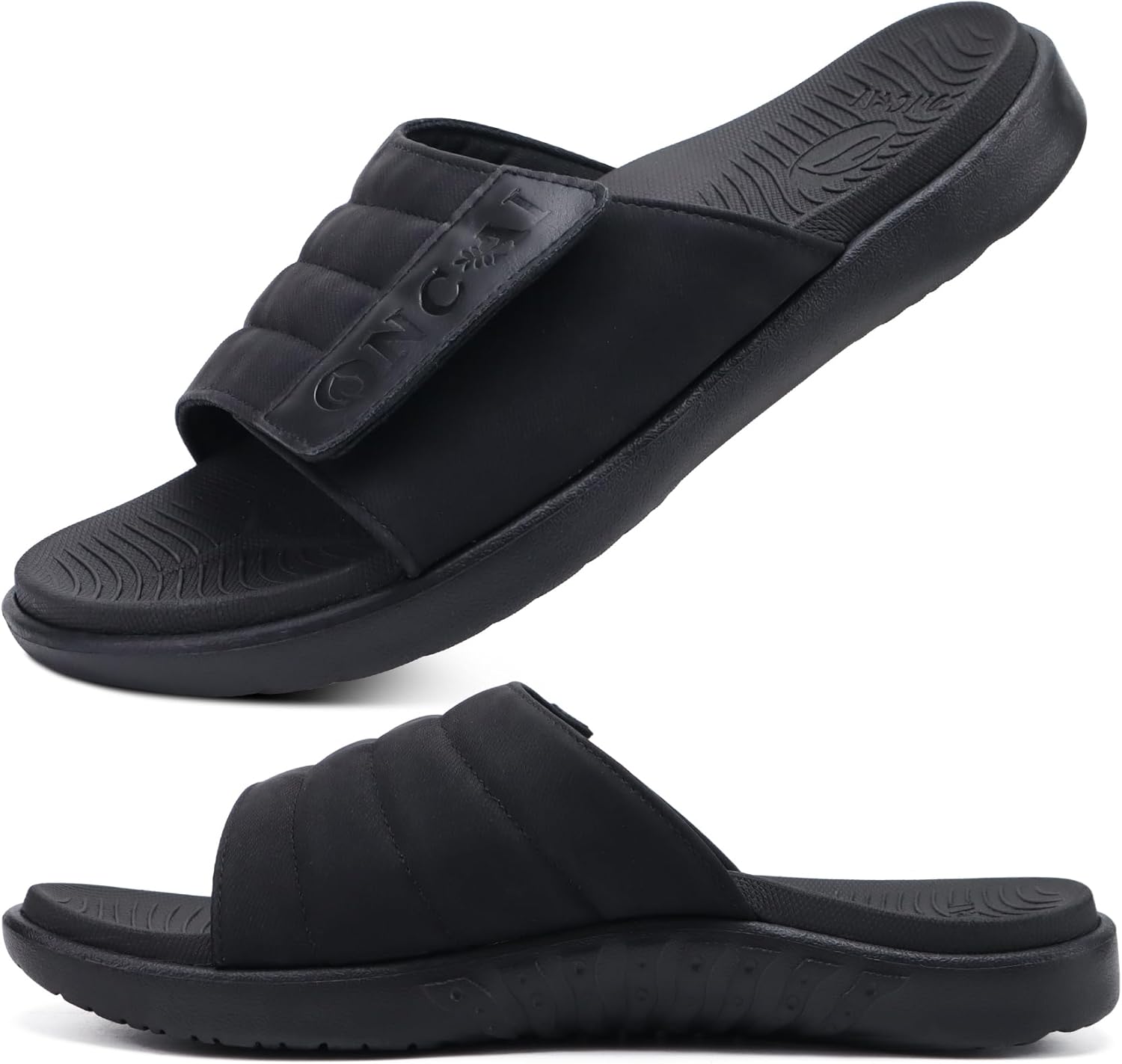ONCAI Mens Sandals Adjustable Straps Orthotic Plantar Fasciitis Open Toe Athleti...