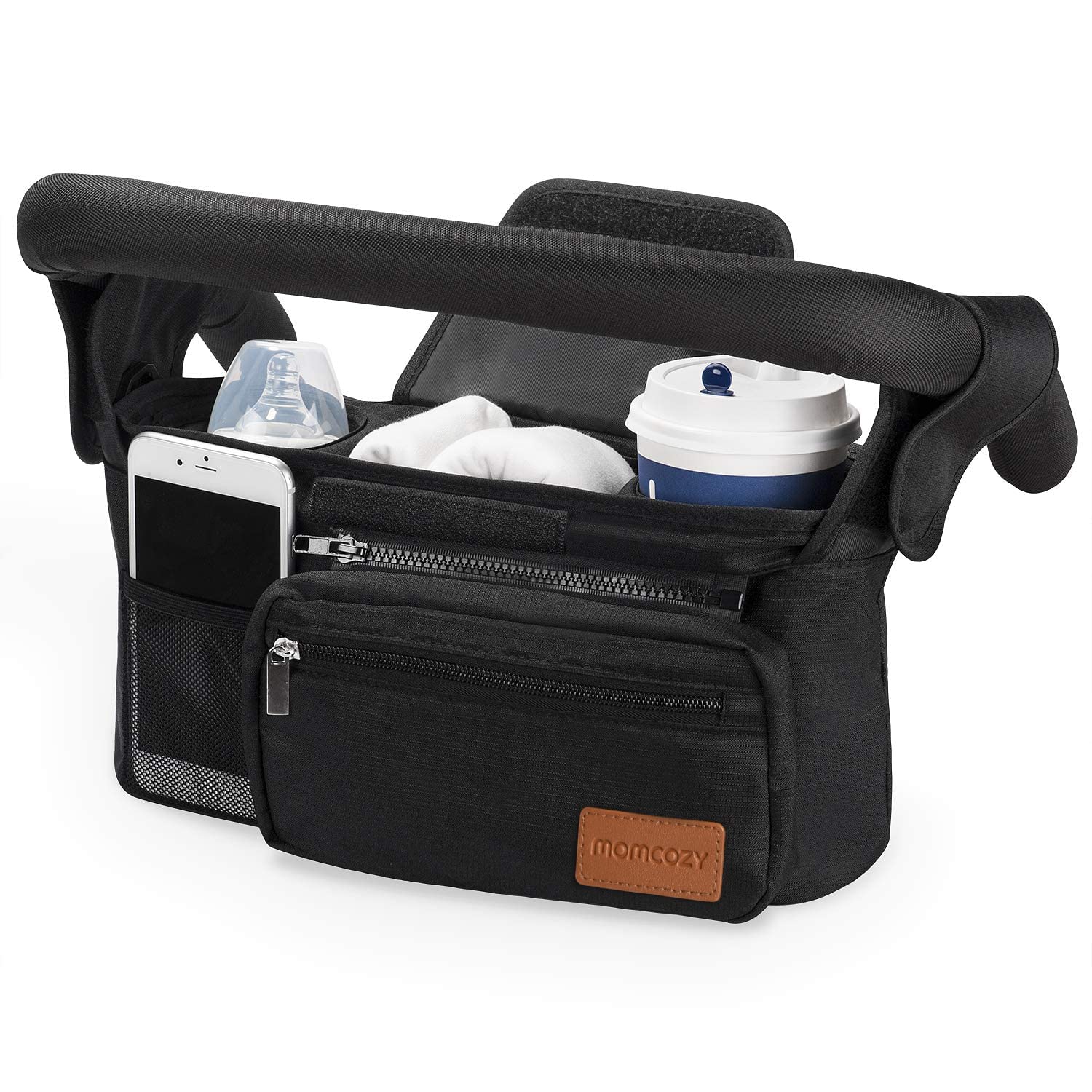 Momcozy Universal Stroller Organizer with Insulate...
