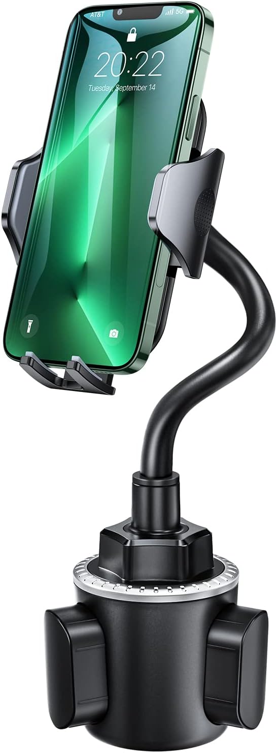 andobil Military-Grade Cup Phone Holder for Car/Truck, [2025 Enhanced] 13" 360°...