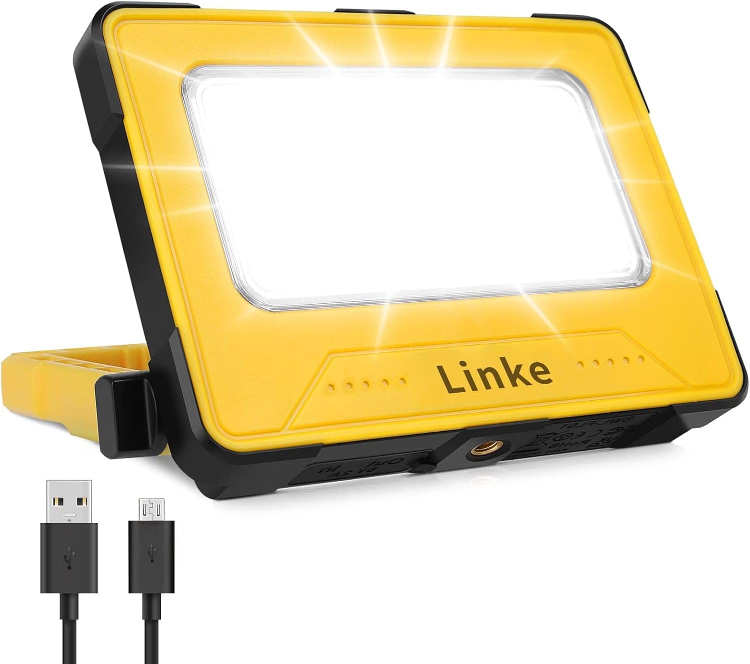 Linke Rechargeable Work Light 80W, Super Bright Camping Lights with 10000mAh Bat...