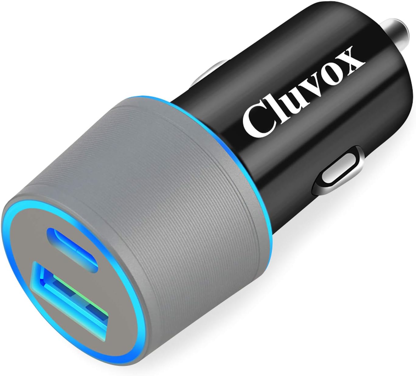 Dual USB Car Charger Adapter, Cluvox 20W Fast Charging for iPhone 16 Pro Max/Plu...