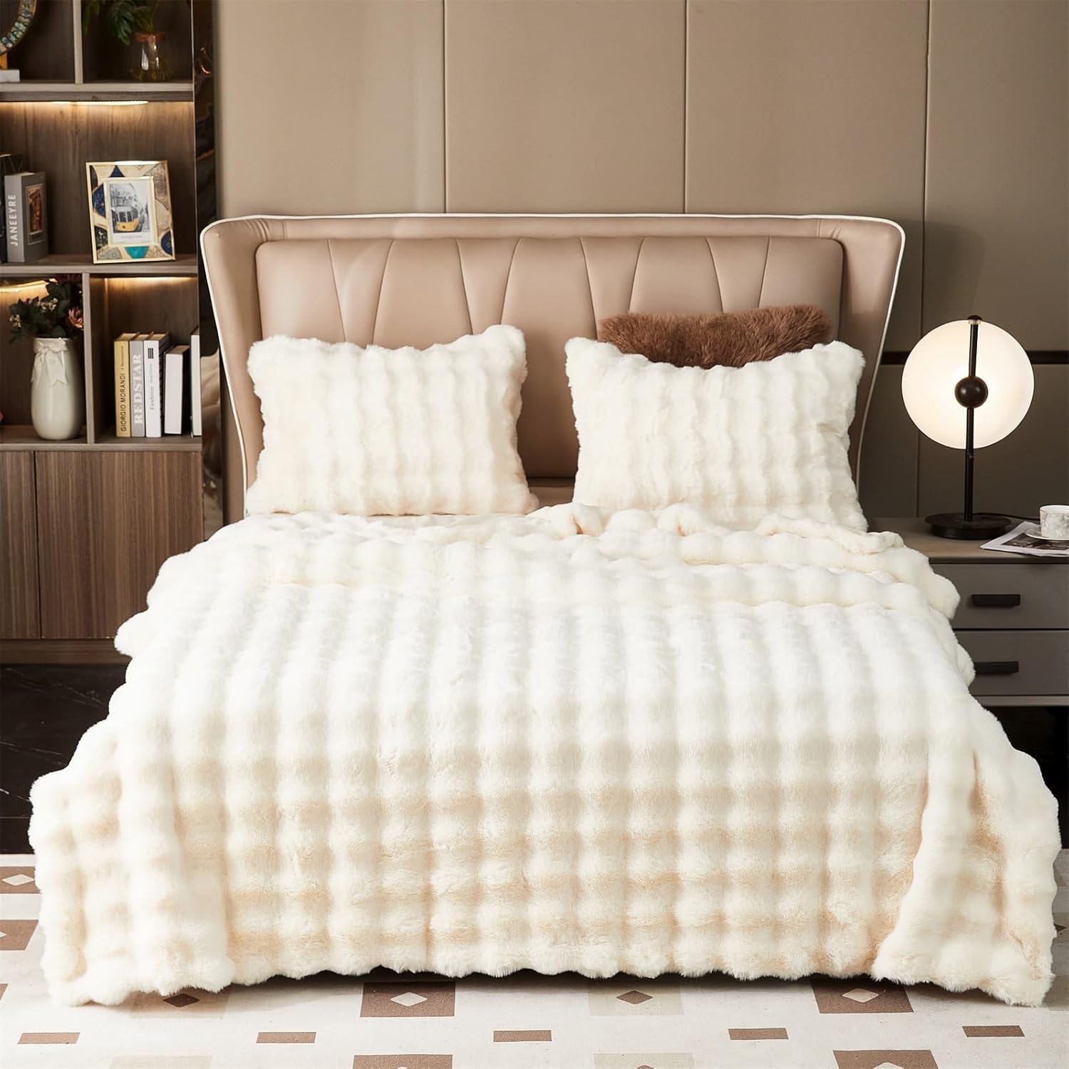 GKXLH Blanket Plush Fluffy Blanket - Super Soft Blankets Fuzzy Throw Blanket for...