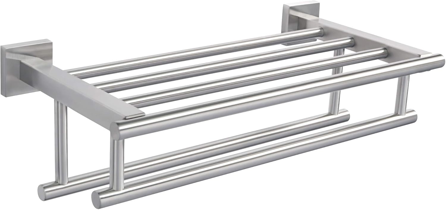 Alise Towel Rack,Towel Holder Towel Shelf with Double Towel Bars for Bathroom La...
