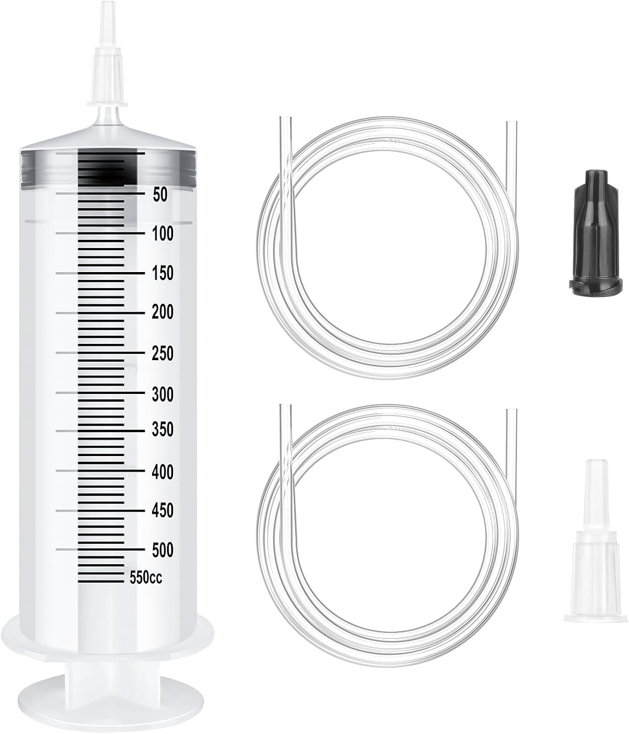 OFFCUP Plastic Syringes, 500ml No Needle Syringe, Liquid Measuring Syringe with...