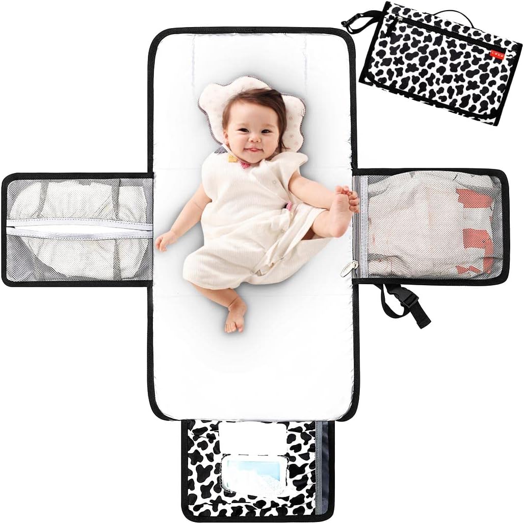 Lekebaby Nappy Changing Mat Portable Changing Mat Baby Travel Change Mat with Wi...