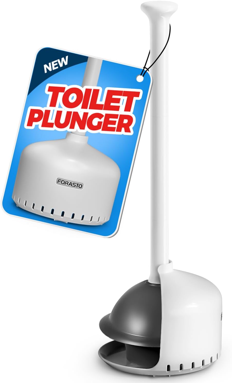 Toilet Plunger with Holder,Plungers for Bathroom with Holder,Heavy Duty Plunger...
