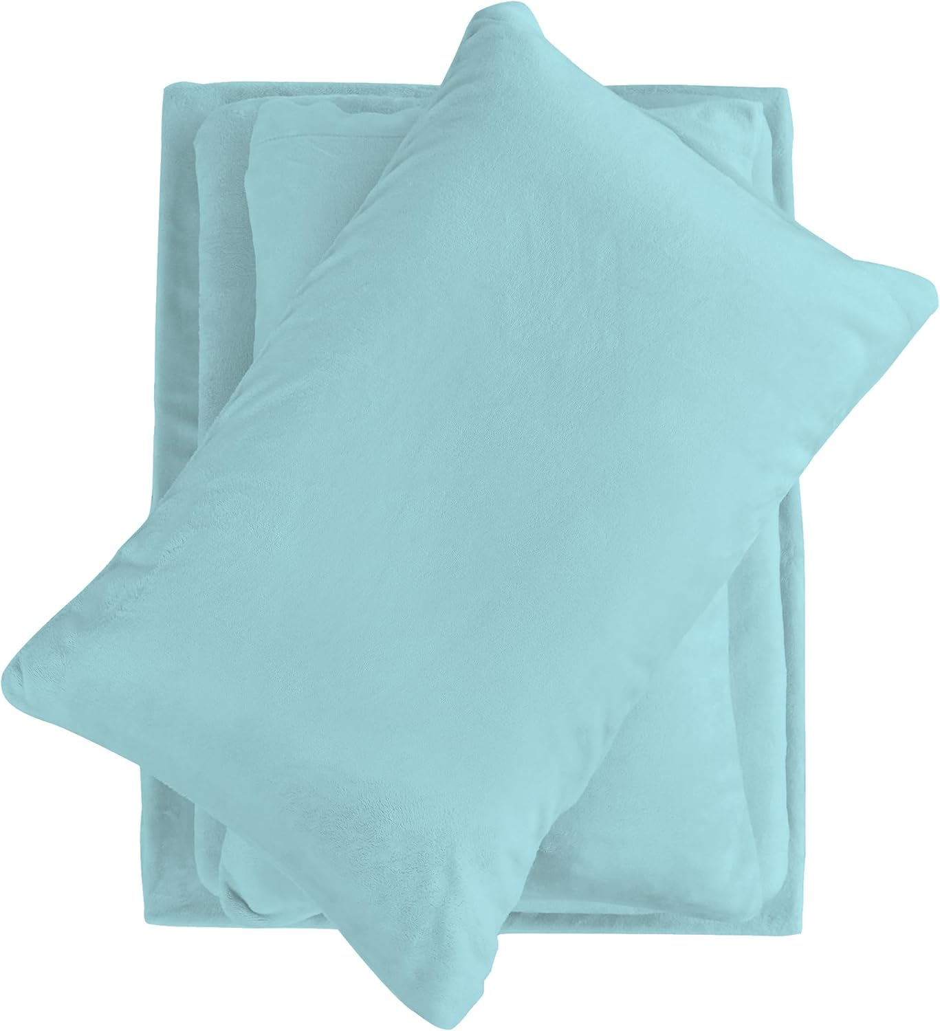 Softan Queen Micro Fleece Sheets Set, 4-Piece Queen Size Bed Sheet Set, Plush Ve...