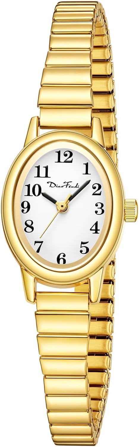 Diaofendi Petite Women's Easy Reader Watch, Analog Women Watch with Stainless St...