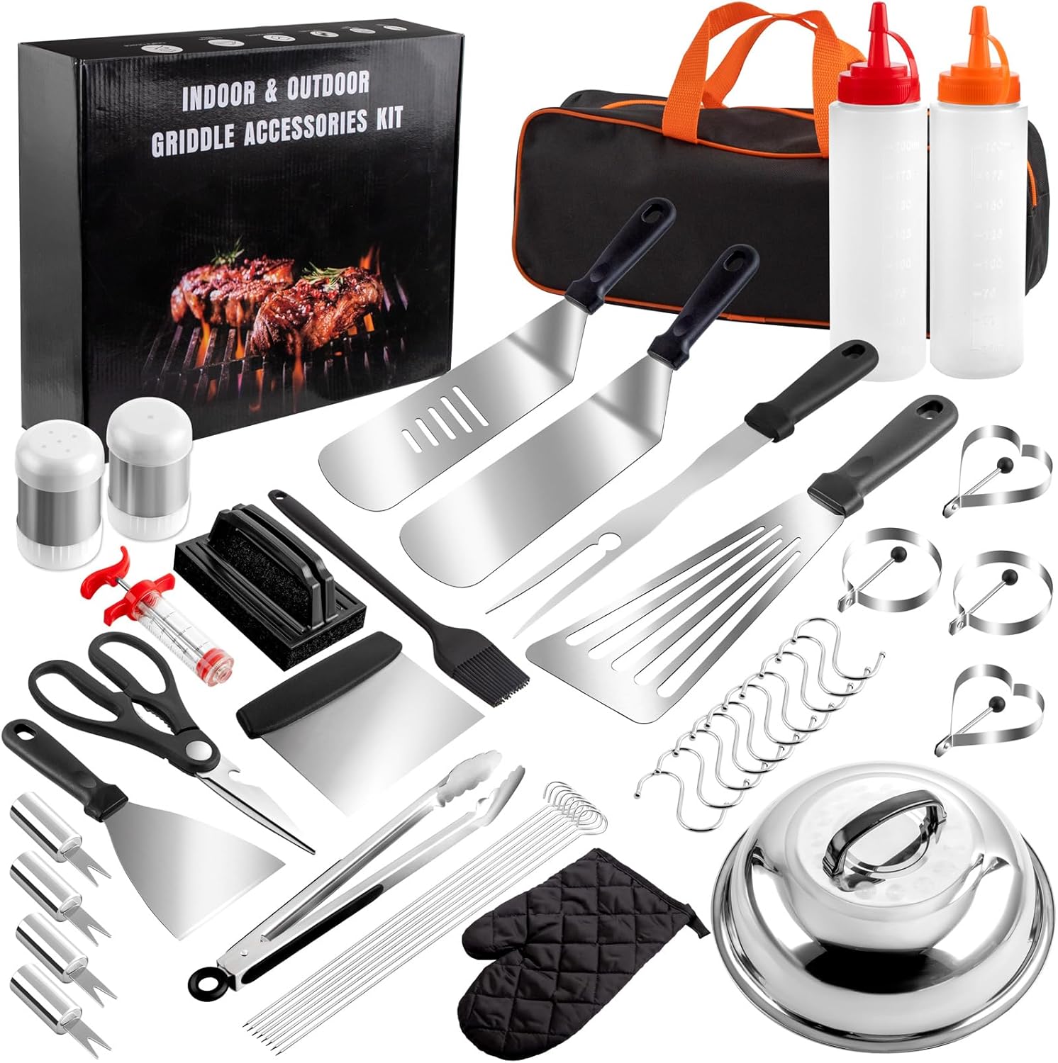 Supernal 45pcs Blackstone Griddle Accessories Upgraded-Griddle Accessories Flat...