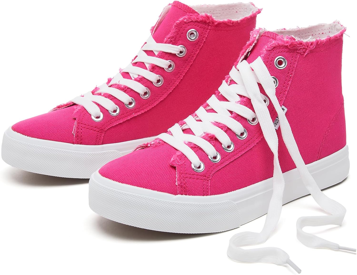 hash bubbie Unisex Canvas High top Sneakers Women's Classic Fashion High Tops Ca...