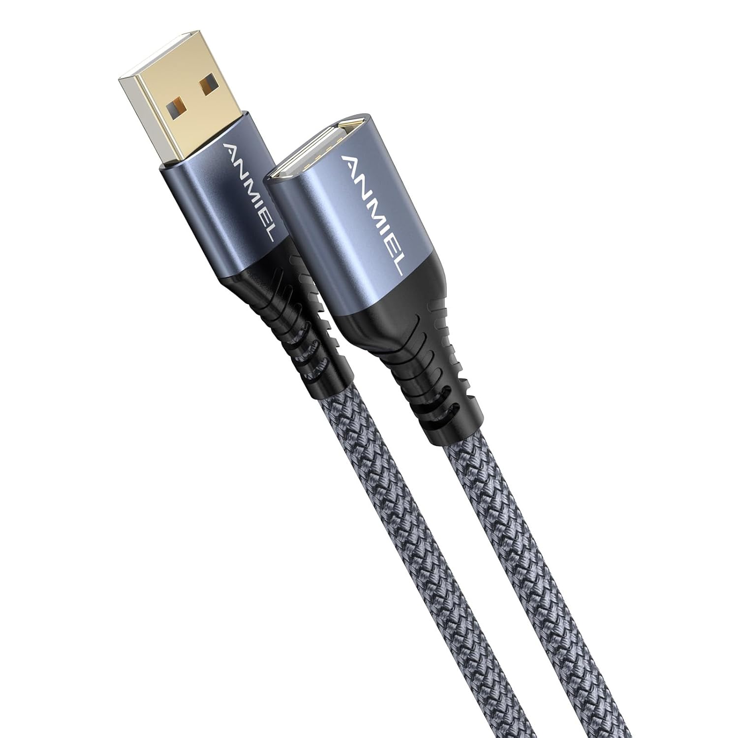 ANMIEL USB Extension Cable 3M Braided USB 2.0 Extender Cable Type A Male to A Fe...