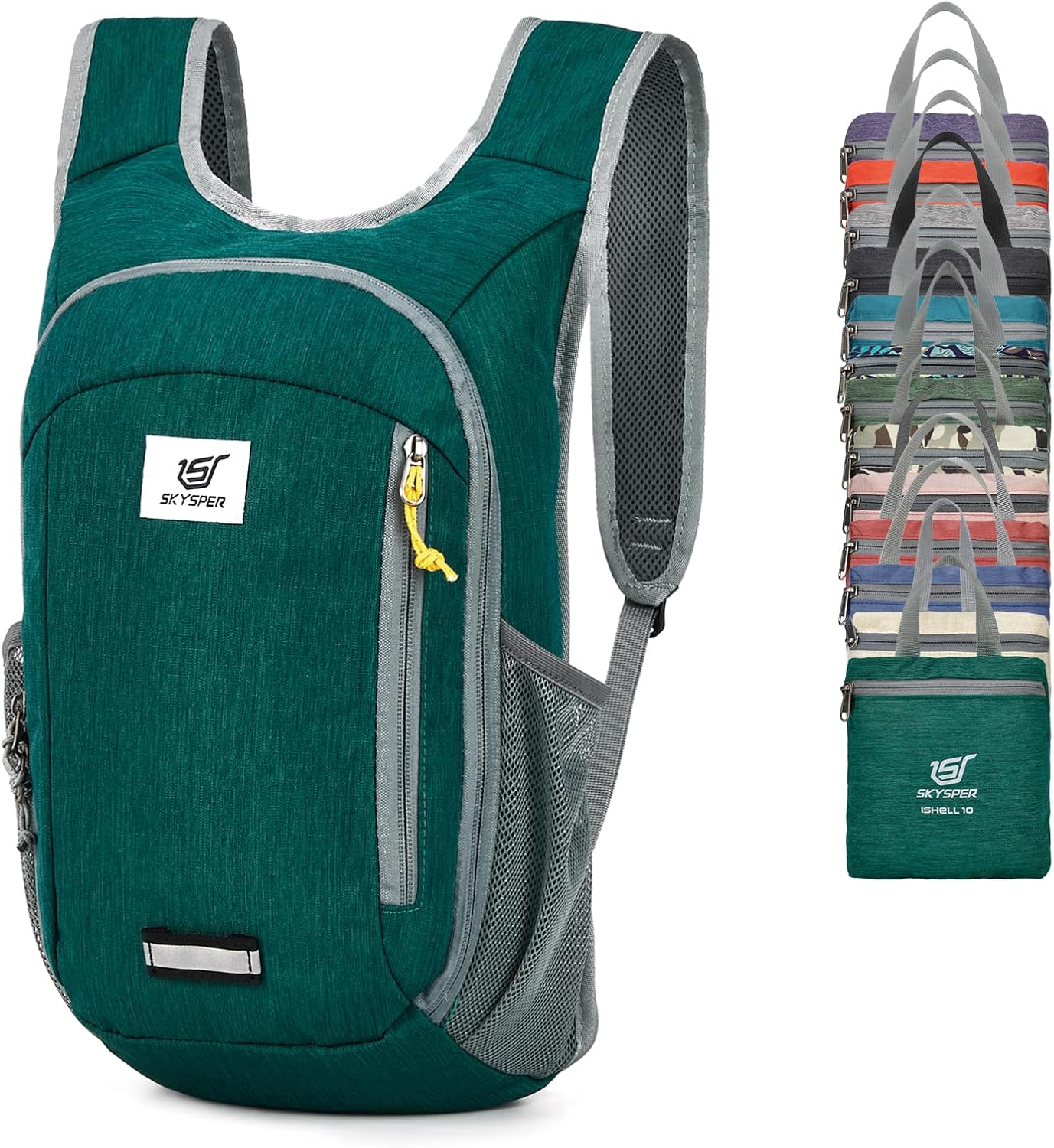 SKYSPER Small Daypack 10L Hiking Backpack Packable Lightweight Travel Day Pack f...