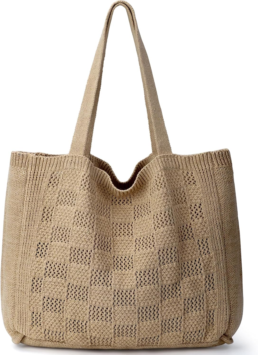 Hatisan Crochet Bags for Women - Large Tote Aesthetic Handbag Shoulder Hippie Kn...