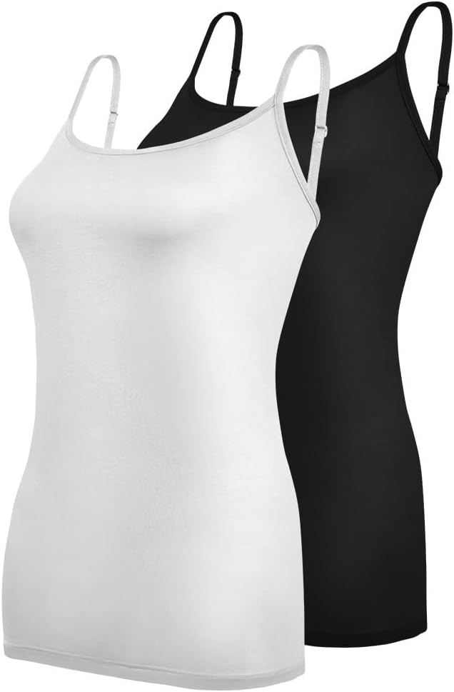 Aomig Basic Camisole Adjustable Strap Vest, Womens Adjustable Strap Tank Tops, W...