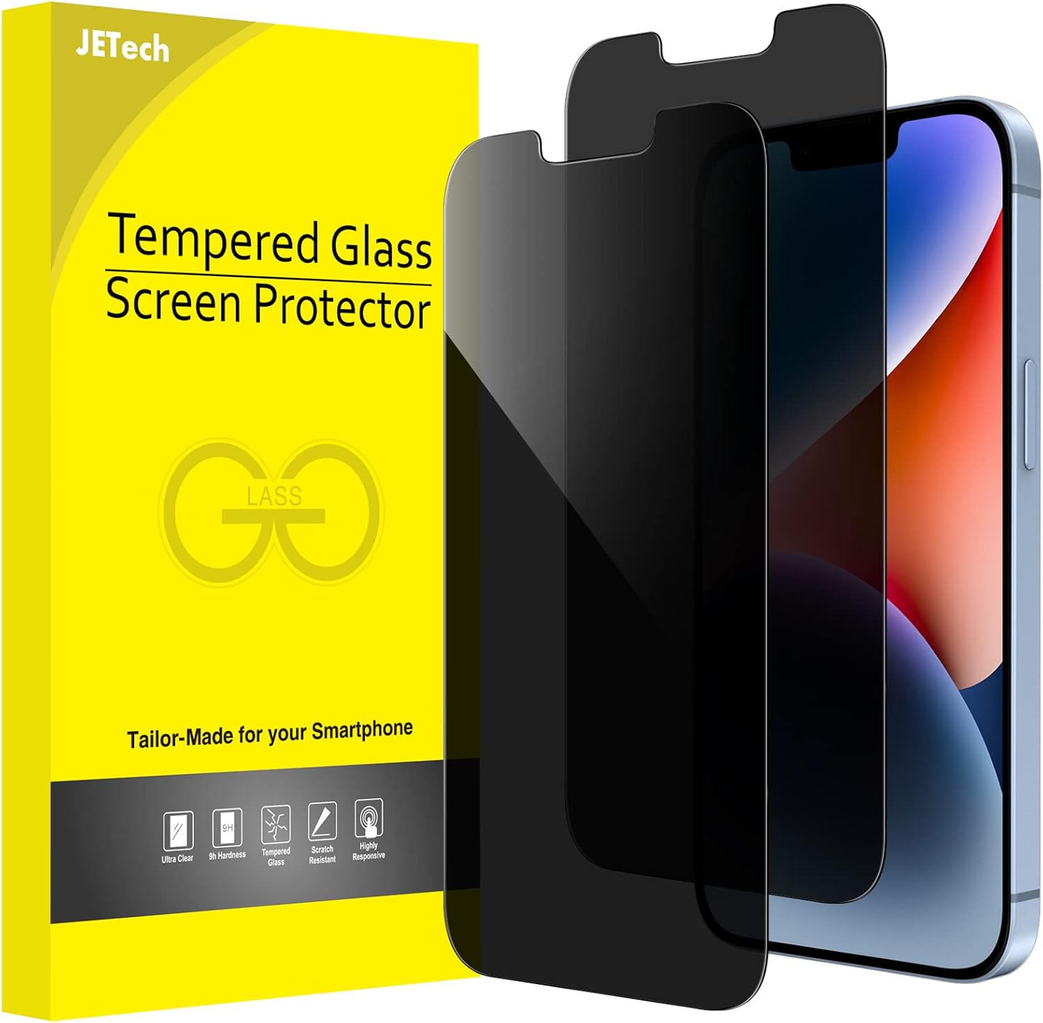 JETech Privacy Screen Protector for iPhone 16e 202...