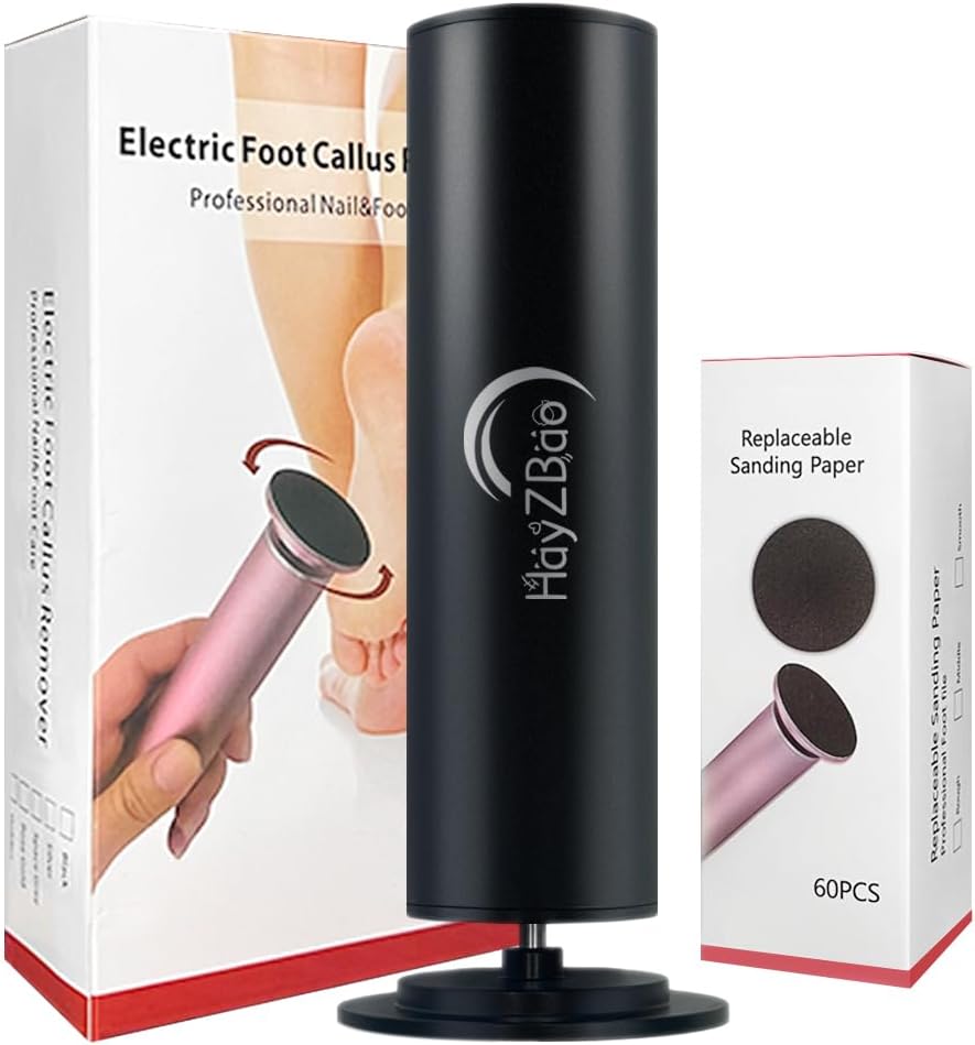 Electric Foot File - Callus Remover for Feet,Adjustable Speed Foot File with 60...