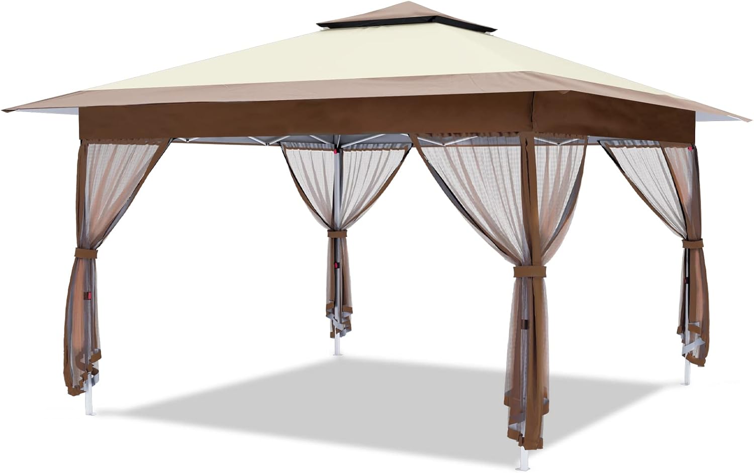 OUTFINE 12'x12' Gazebo Outdoor Pop up Canopy Tent with Curtains and Shelter for...