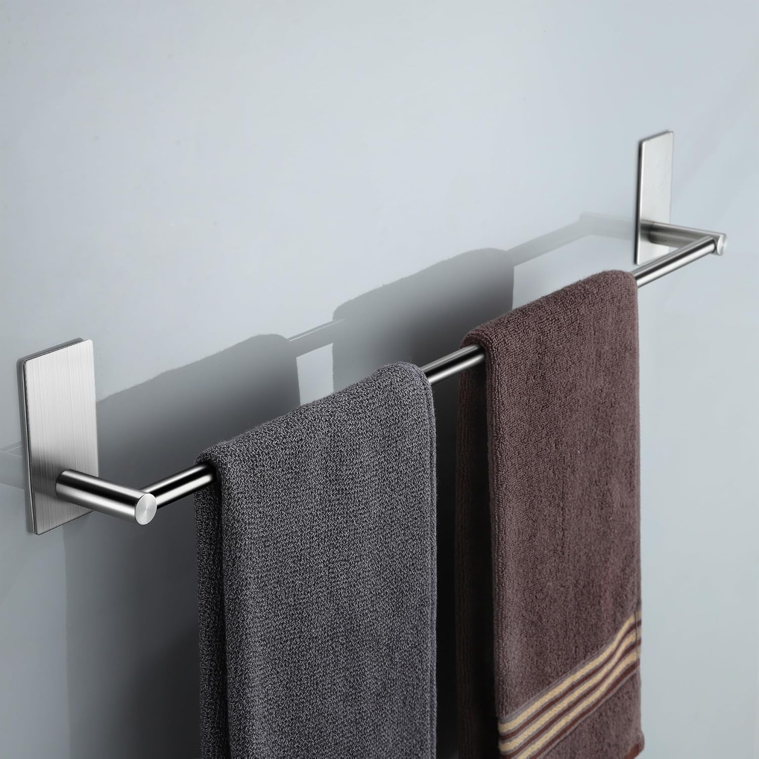 YIGII Self Adhesive Towel Rail,60CM Towel Rail Wall Mounted,Stainless Steel Hand...