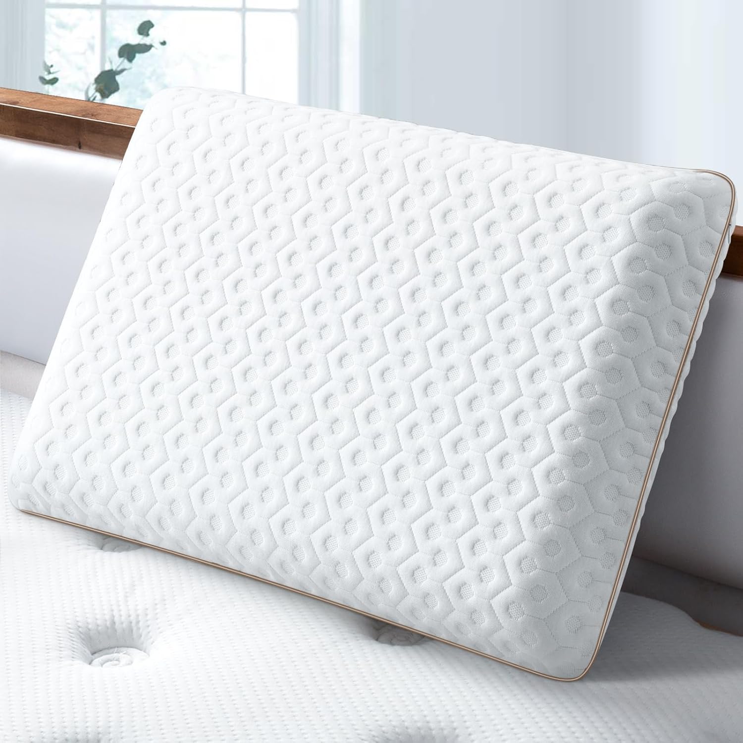 BedStory Memory Foam Pillow, Cooling Gel Pillows for Sleeping, Cervical Bed Pill...