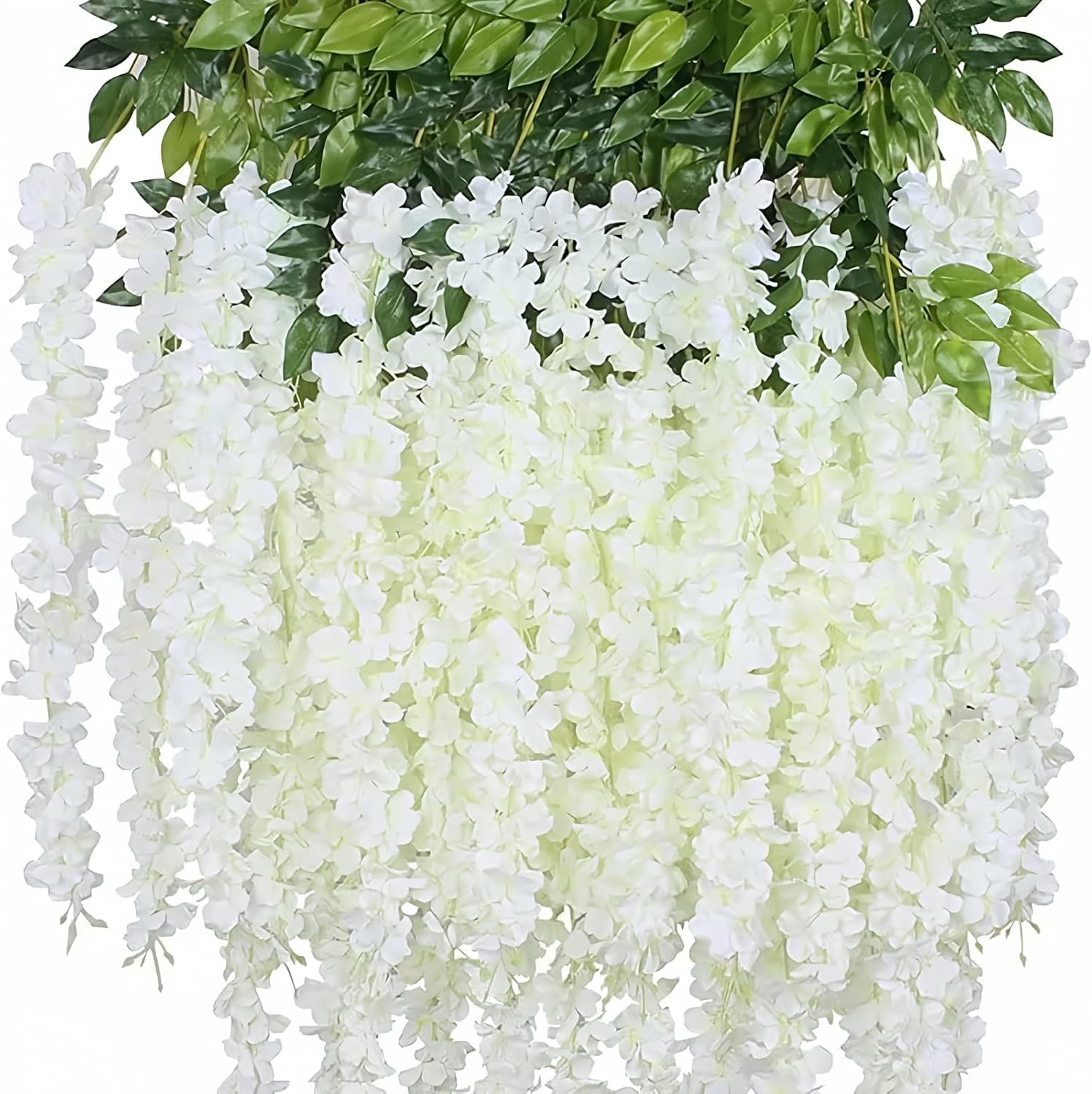 12 Pack Wisteria Flower Vines Garland, 3.75 Feet Artificial Flower Strings, Fake...