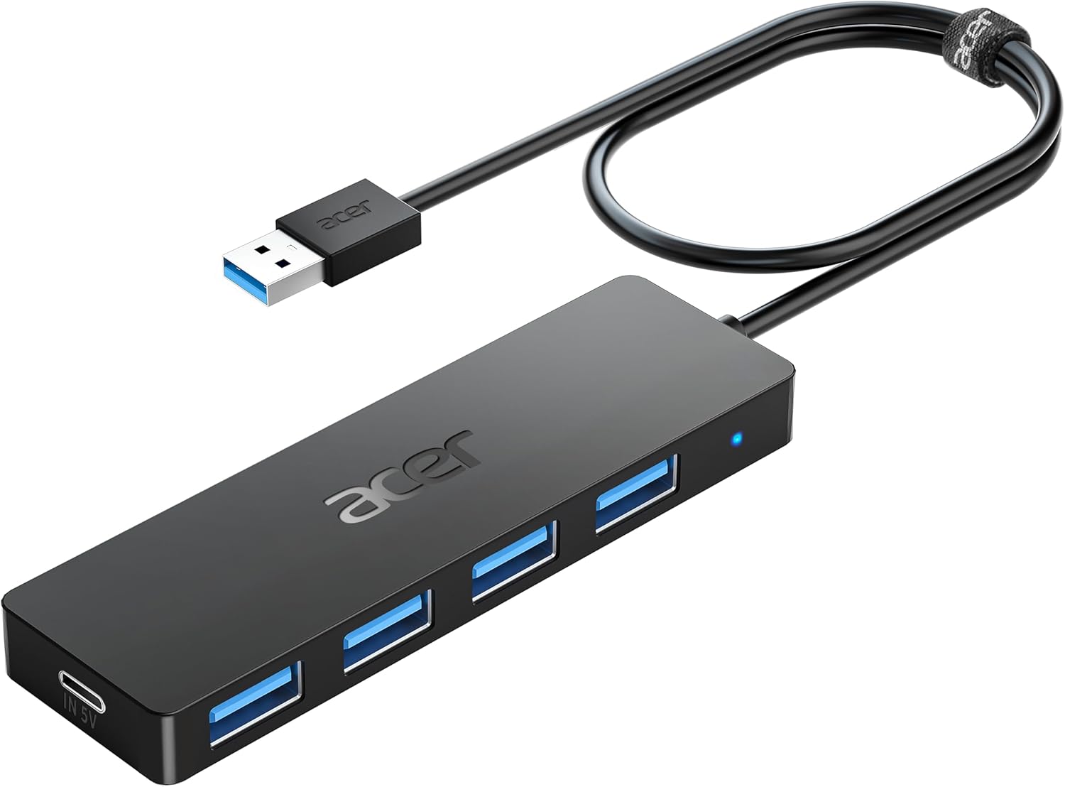 Acer USB Hub 4 Ports, Multiple USB 3.0 Hub, USBA Splitter for Laptop with Type C...