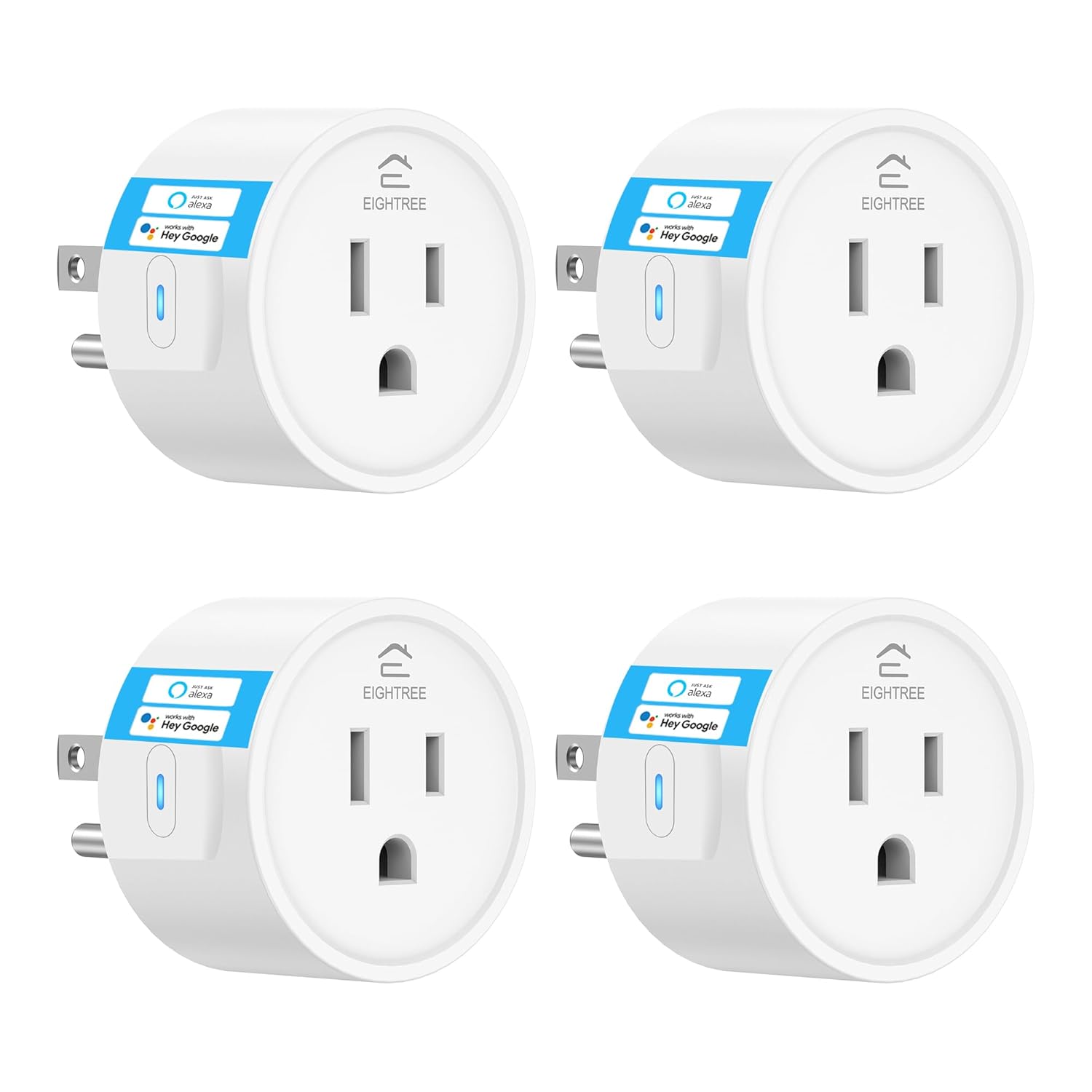 EIGHTREE Smart Plug, Smart Plugs That Work with Alexa and Google Home, Compatibl...