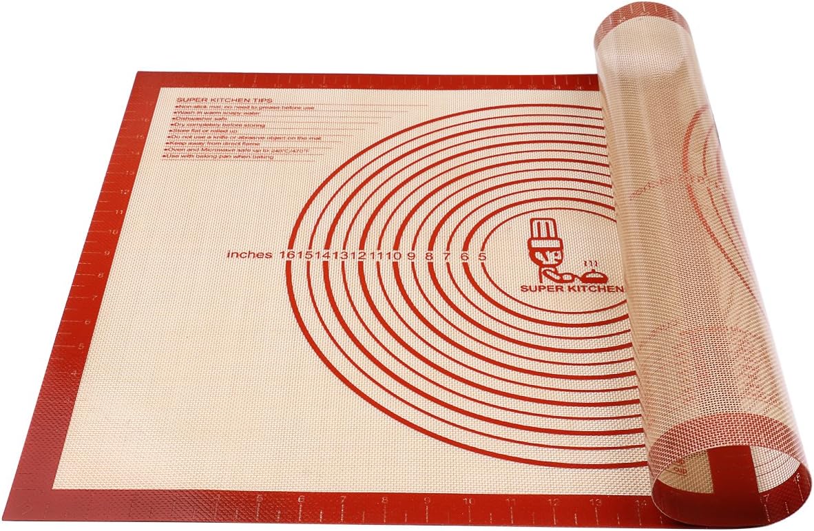 Non-Slip Silicone Pastry Mat Extra Large with Measurements 71 × 51 cm for Baking...