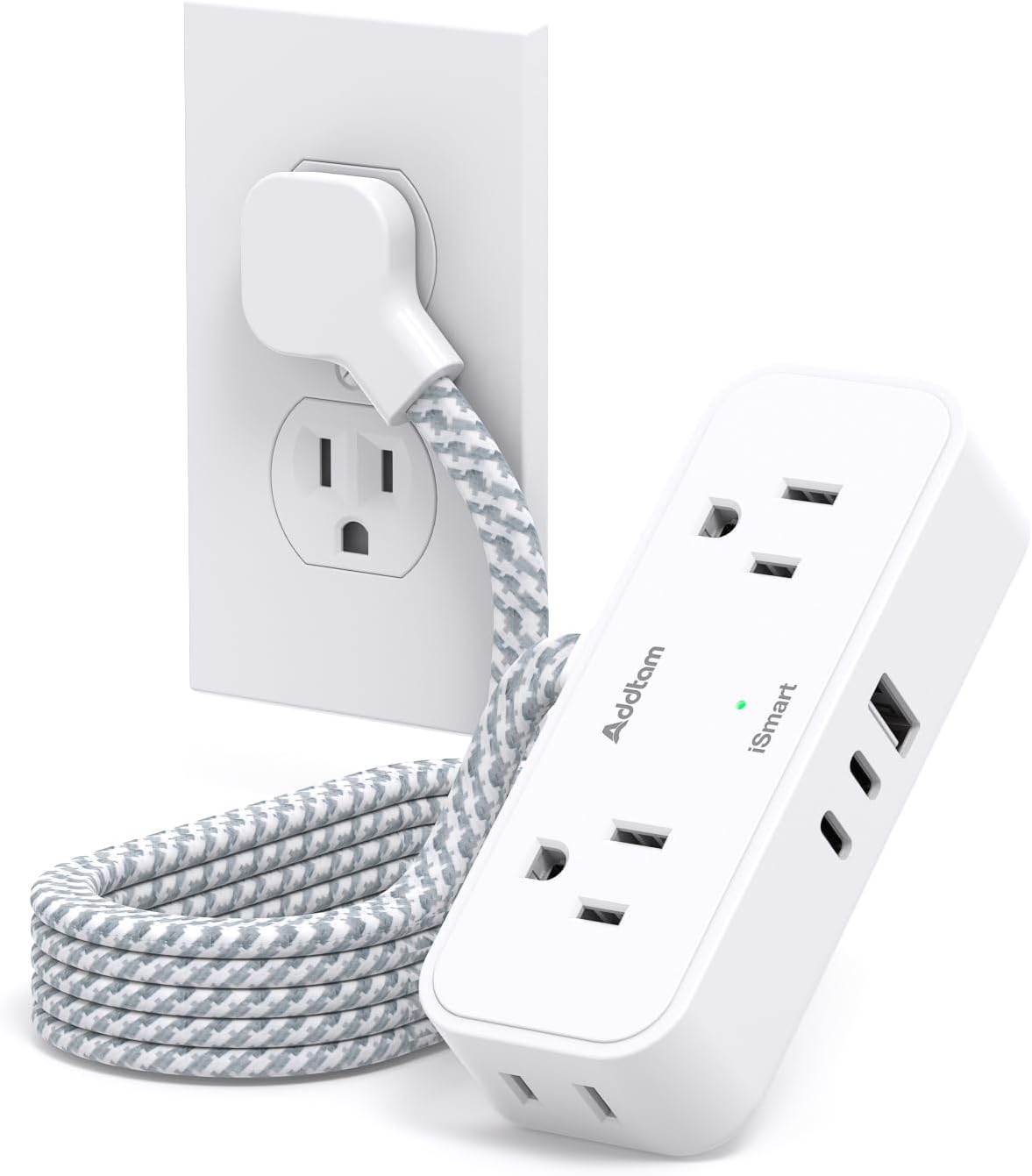 Cruise Ship Essentials - Travel Power Strip Flat Plug, 6 Ft Flat Extension Cord...