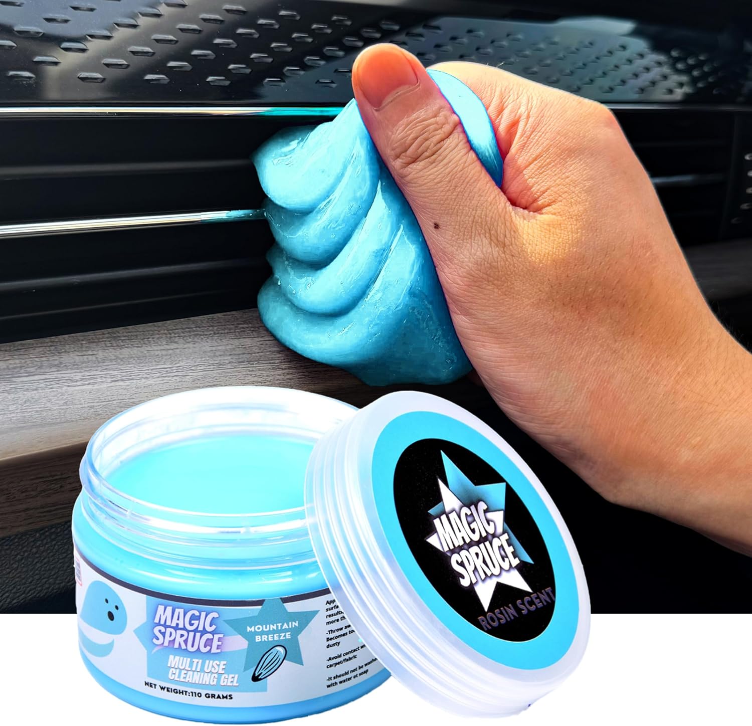 ToysButty Car Cleaning Gel Kit for Interior, Non Water Car Detailing Putty, Scen...