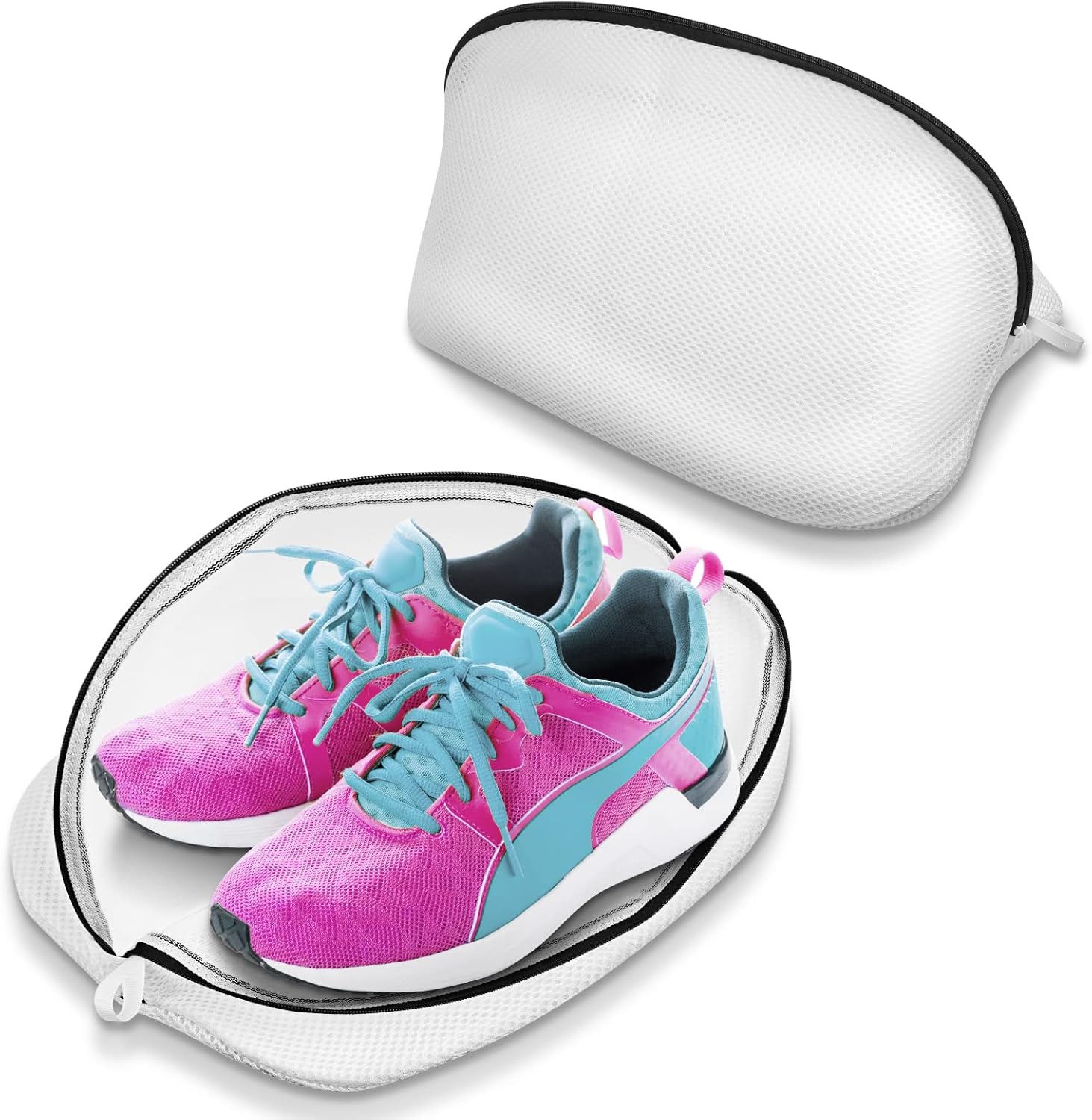 Flintronic Shoes Wash Bags, 2pcs Mesh Laundry Bags with Durable Zips, Premium La...