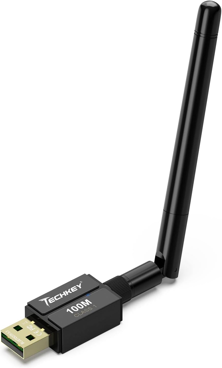 Long Range USB Bluetooth 5.3 Adapter for Desktop PC - 328FT Wireless Transfer fo...