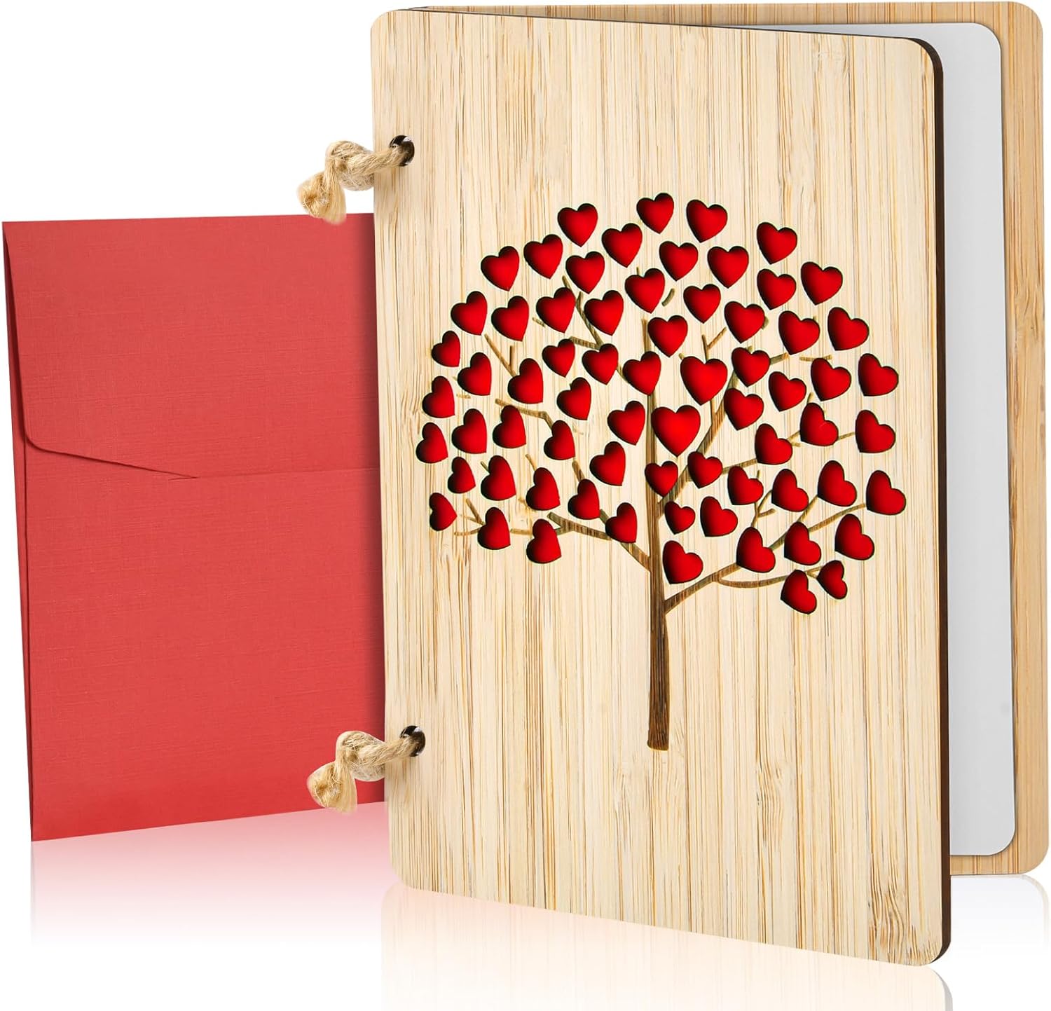 Vicloon Wooden Greeting Cards, Bamboo Cards, Encouragement Card, Wooden Birthday...