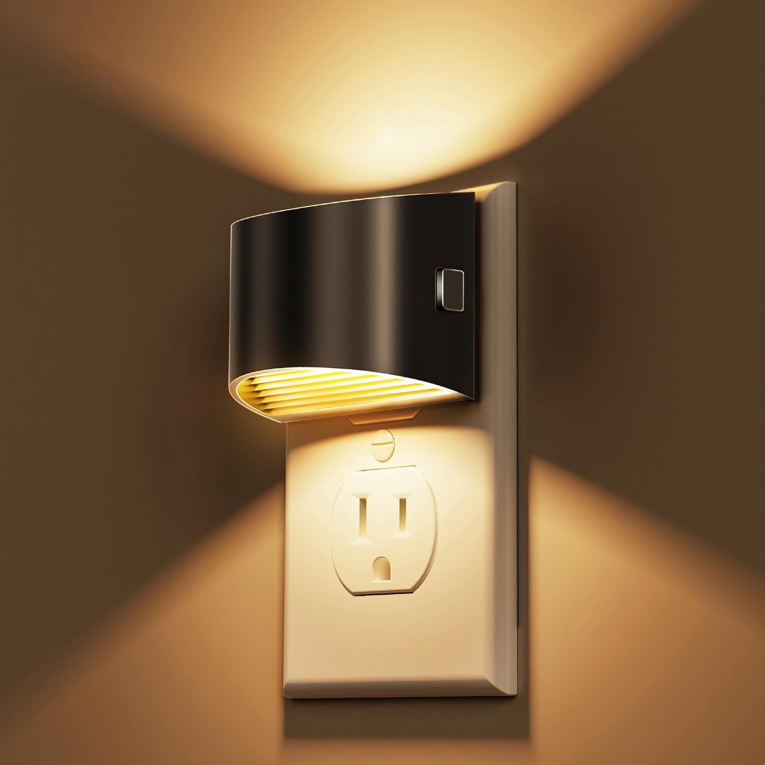 L LOHAS LED Night Lights Plug into Wall 2 Pack, Dusk to Dawn Sensor Nightlight,...