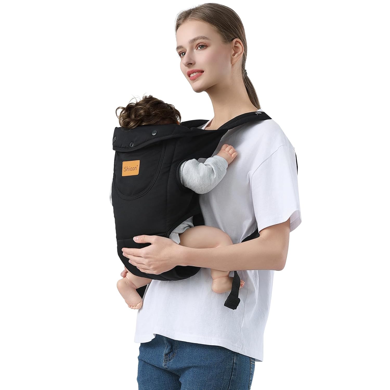 Baby Carrier Newborn to Toddler, Cozy Baby Wrap Carrier(7-30lbs), Easily Adjusta...