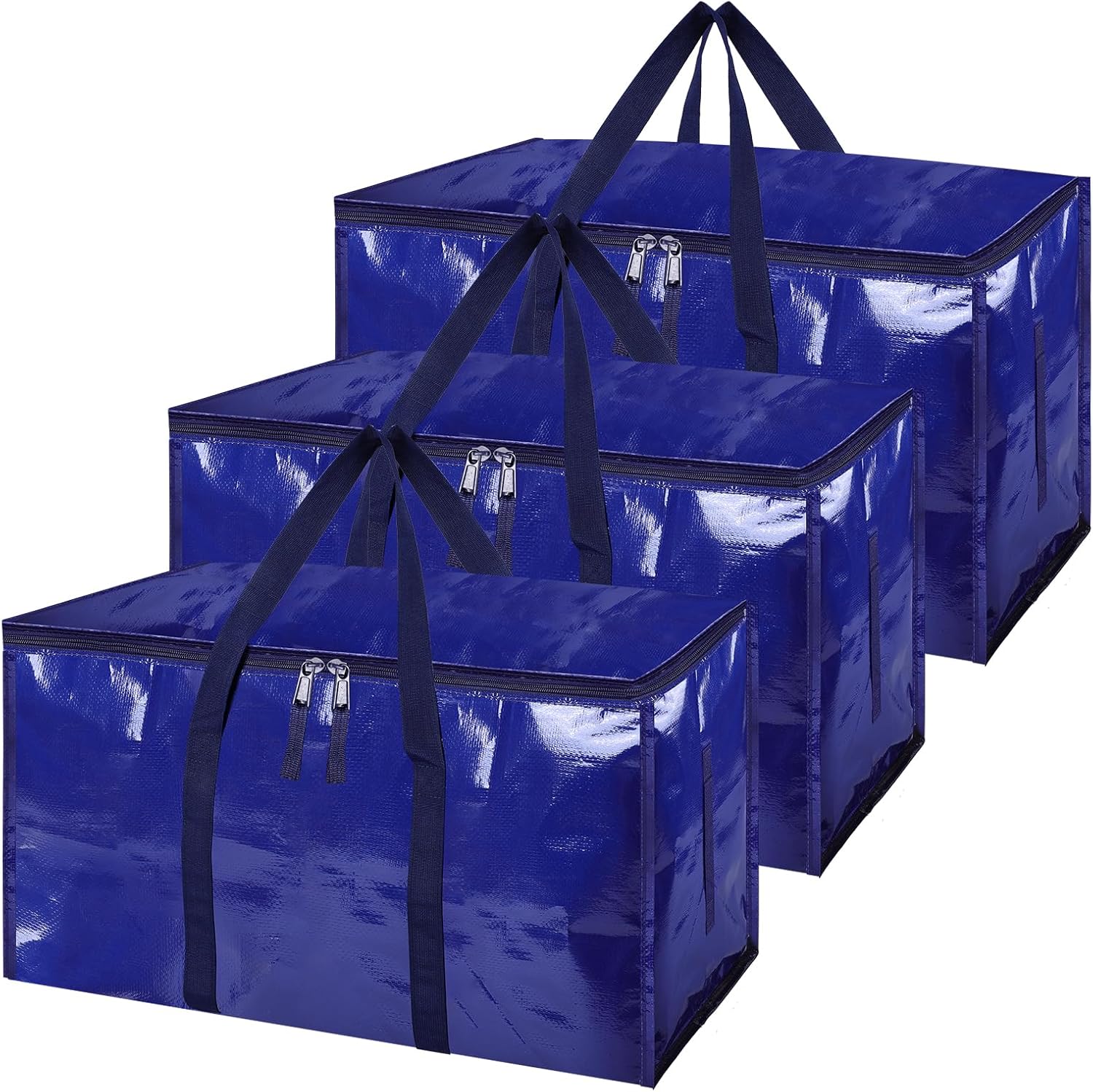 SUNNOW 3 Pack 90L Large Moving Bags, Waterproof Clothes Storage Bags Large Stora...