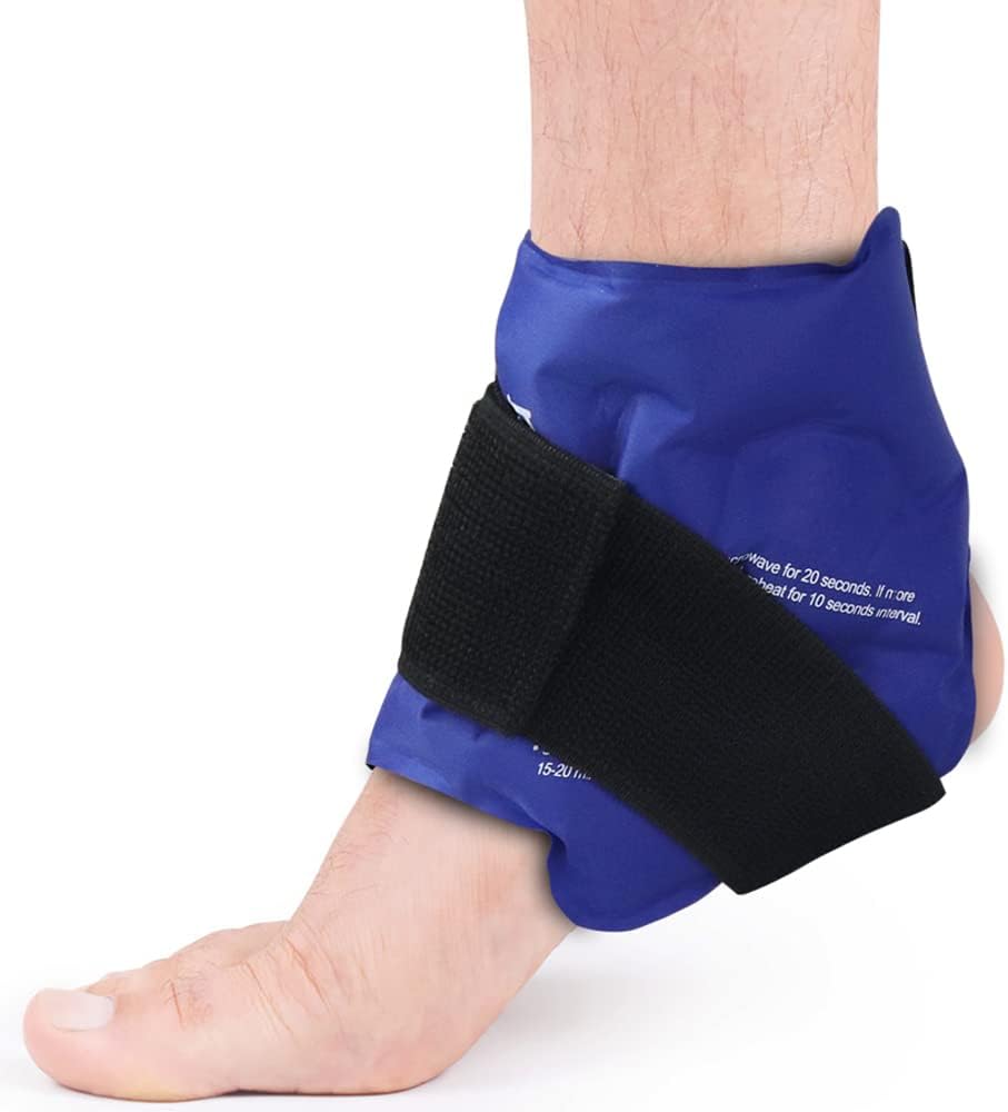 NEWGO Ankle Ice Pack Wrap for Swelling, Ice Pack for Ankle Injuires Reusable Ank...
