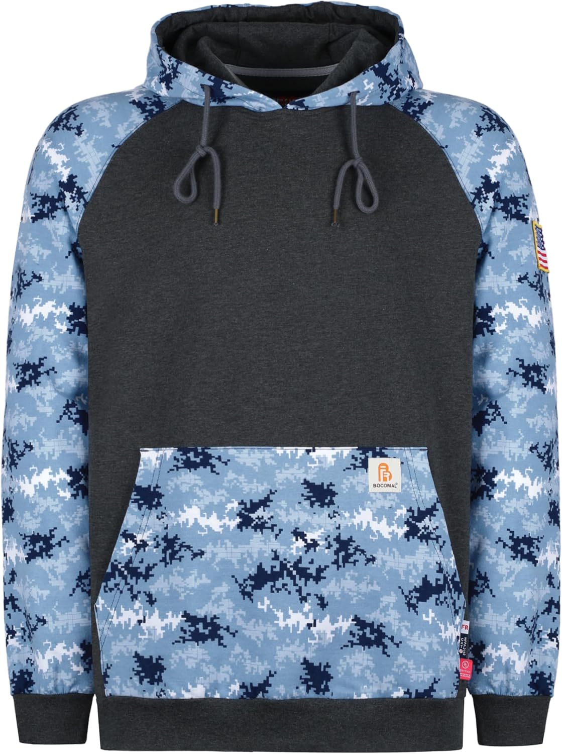 BOCOMAL FR Hoodies Camouflag Lightweight Pullover 7.5oz Cottoon Flame Resistant...