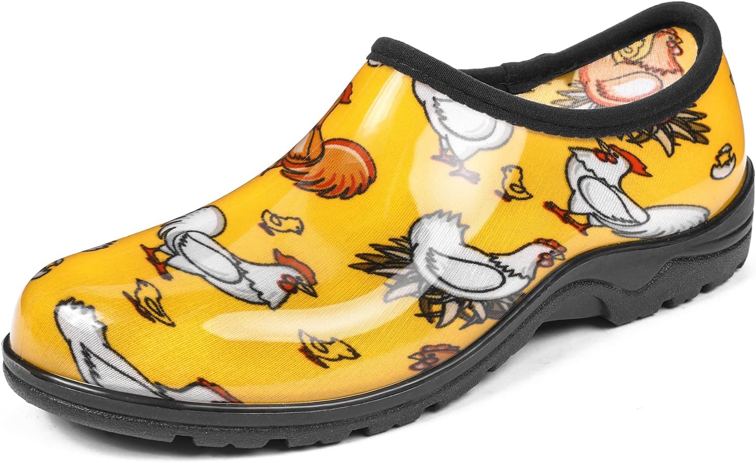 DKSUKO Waterproof Garden Shoe for Women Outdoor Slip-On Rain Boots Short Ankle W...