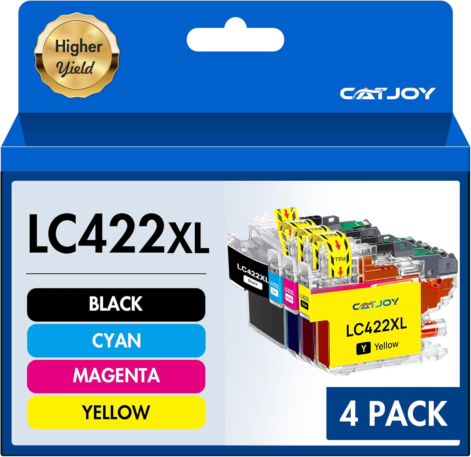 CATJOY LC422XL Ink Replacement for Brother LC422XL LC422 LC-422XLVAL Ink Cartrid...