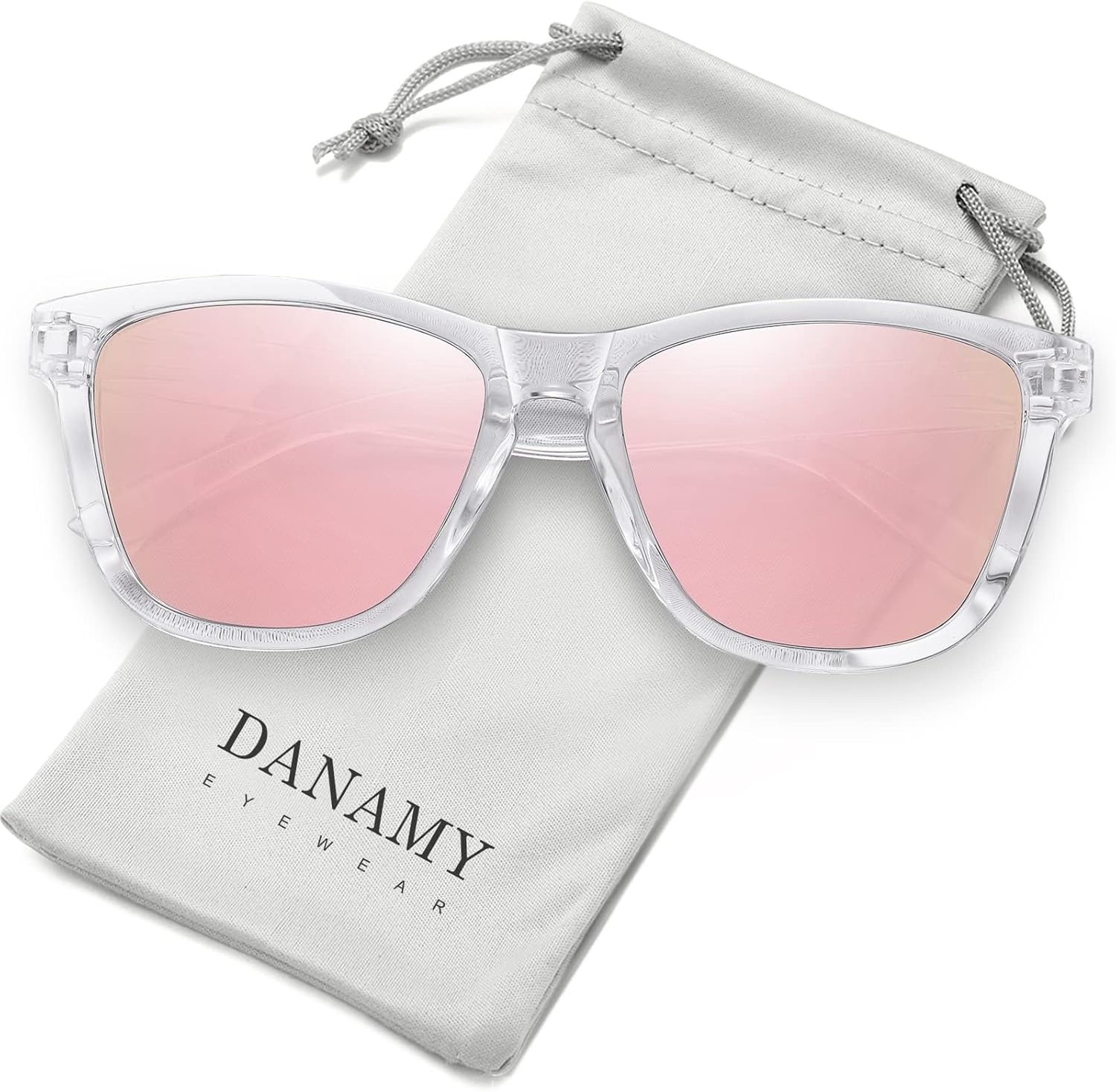 Sunglasses Womens Polarized Sunglasses for Women Trendy Designer Mirrored Sungla...
