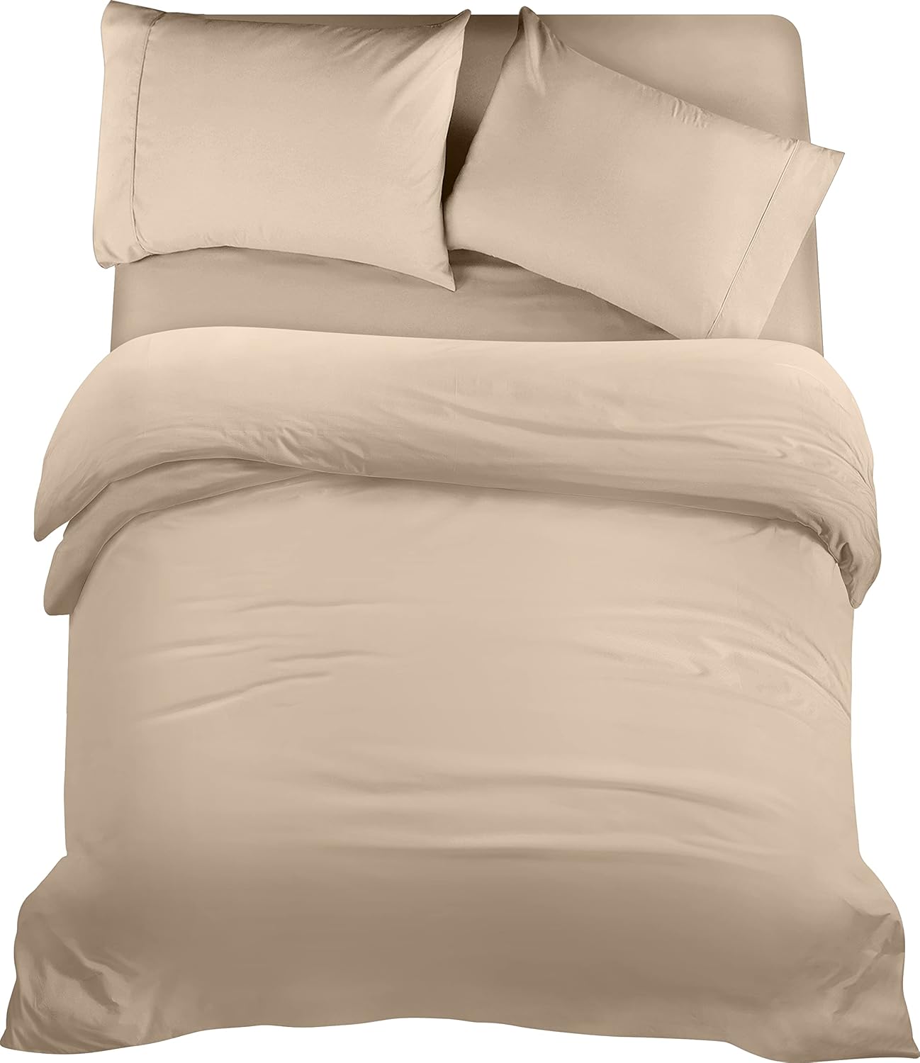 Utopia Bedding 4 Piece King Bedding Set - Duvet Cover, Fitted Sheet with Pillow...