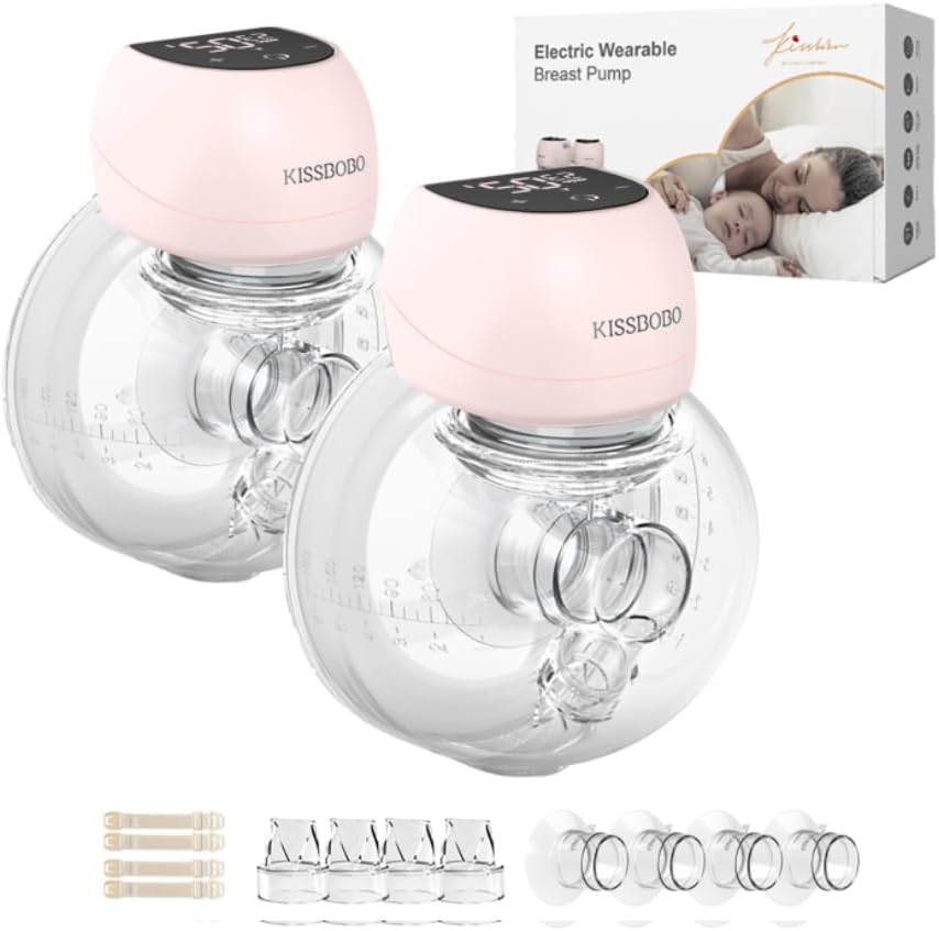 Breast Pump Electric, Breast Pumps Hands Free Wearable Portable,12 Levels 4 Mode...