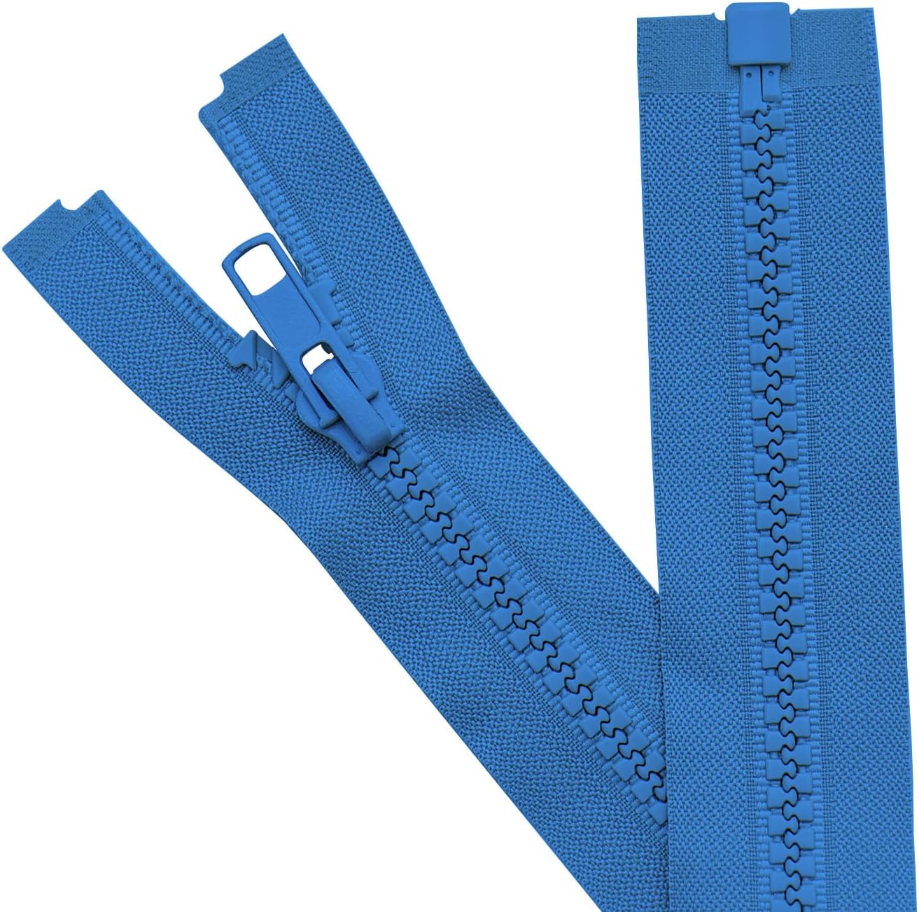 Sawoake 2PCS #5 17 Inch Separating Jacket Zippers for Sewing Coats Jacket Zipper...
