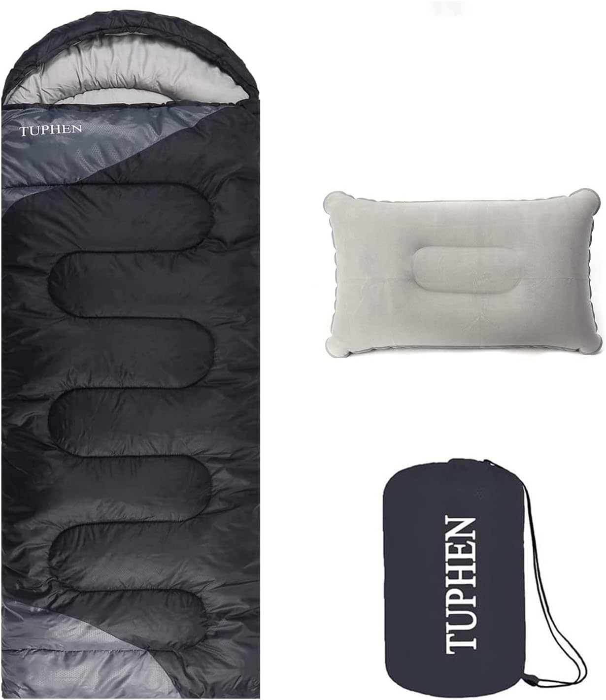 TUPHEN- Sleeping Bags for Adults Kids Boys Girls Backpacking Hiking Camping Cott...