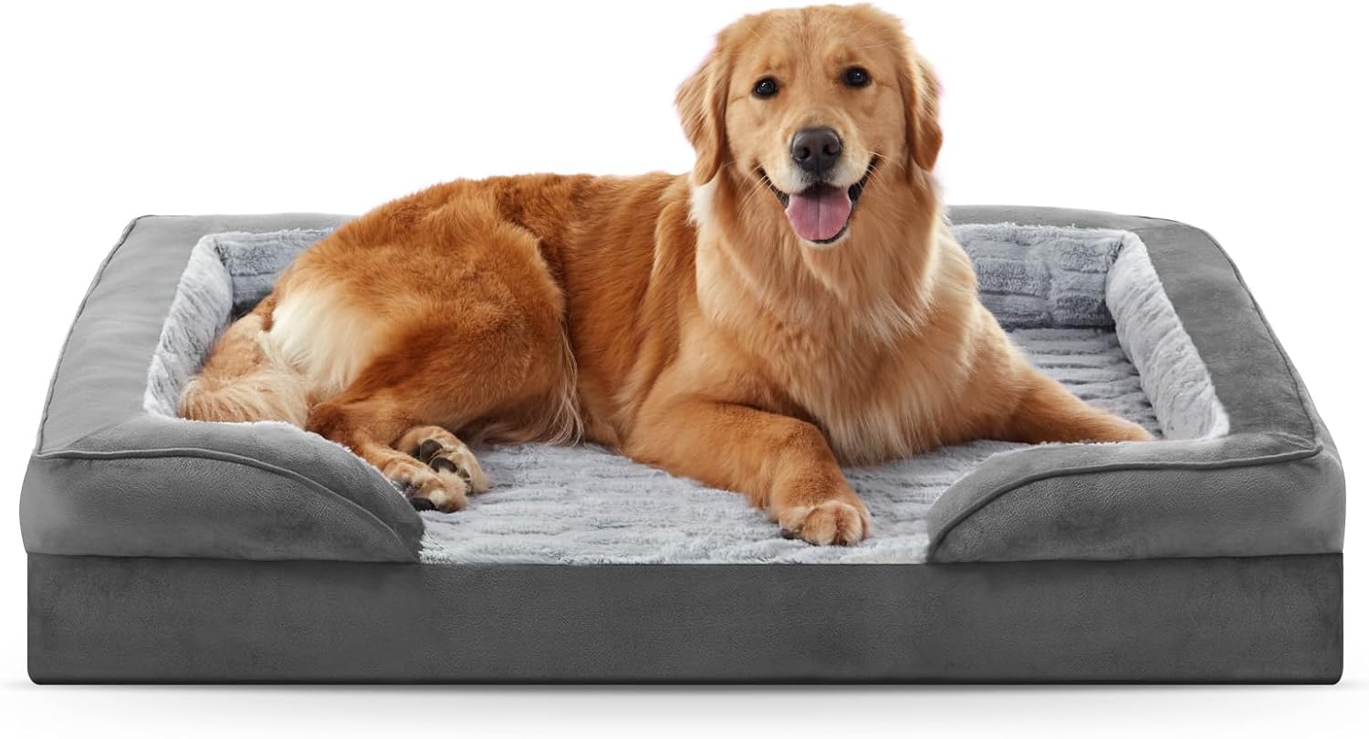 FURTIME Orthopedic Dog Beds Large Sized Dog, XL Washable Dog Sofa Bed for Large...